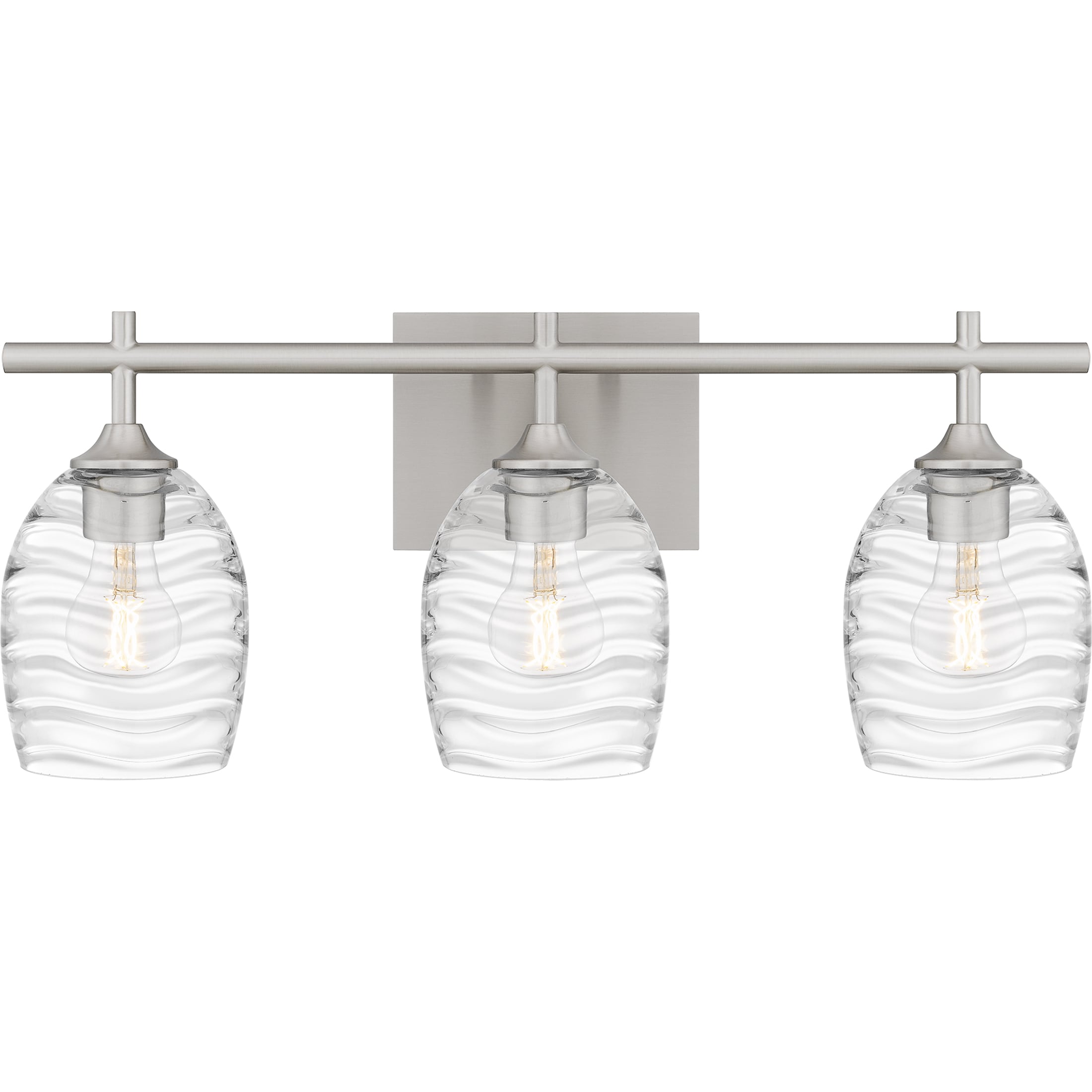 Quoizel LCY8622BN Lucy 22-in 3 -Light Brushed Nickel Transitional Vanity light