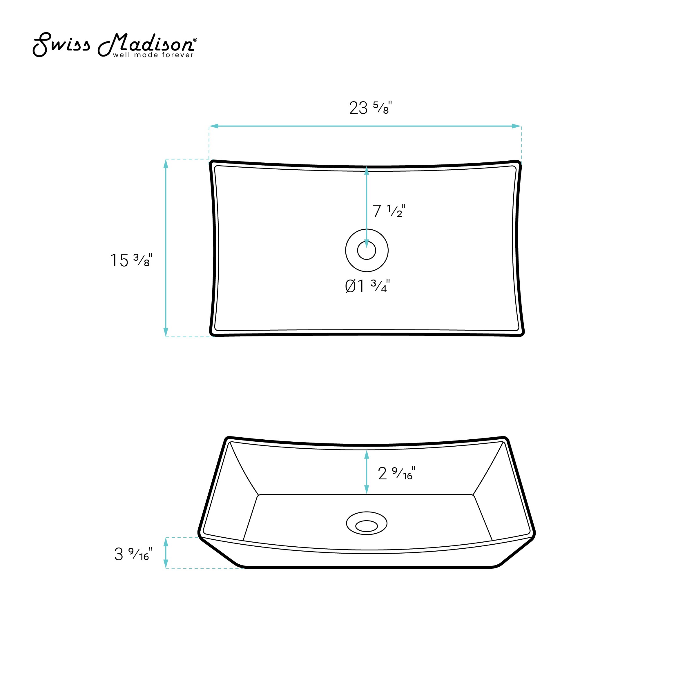 Swiss Madison SM-25-VSTLN03WH Bath-Sink - View #7