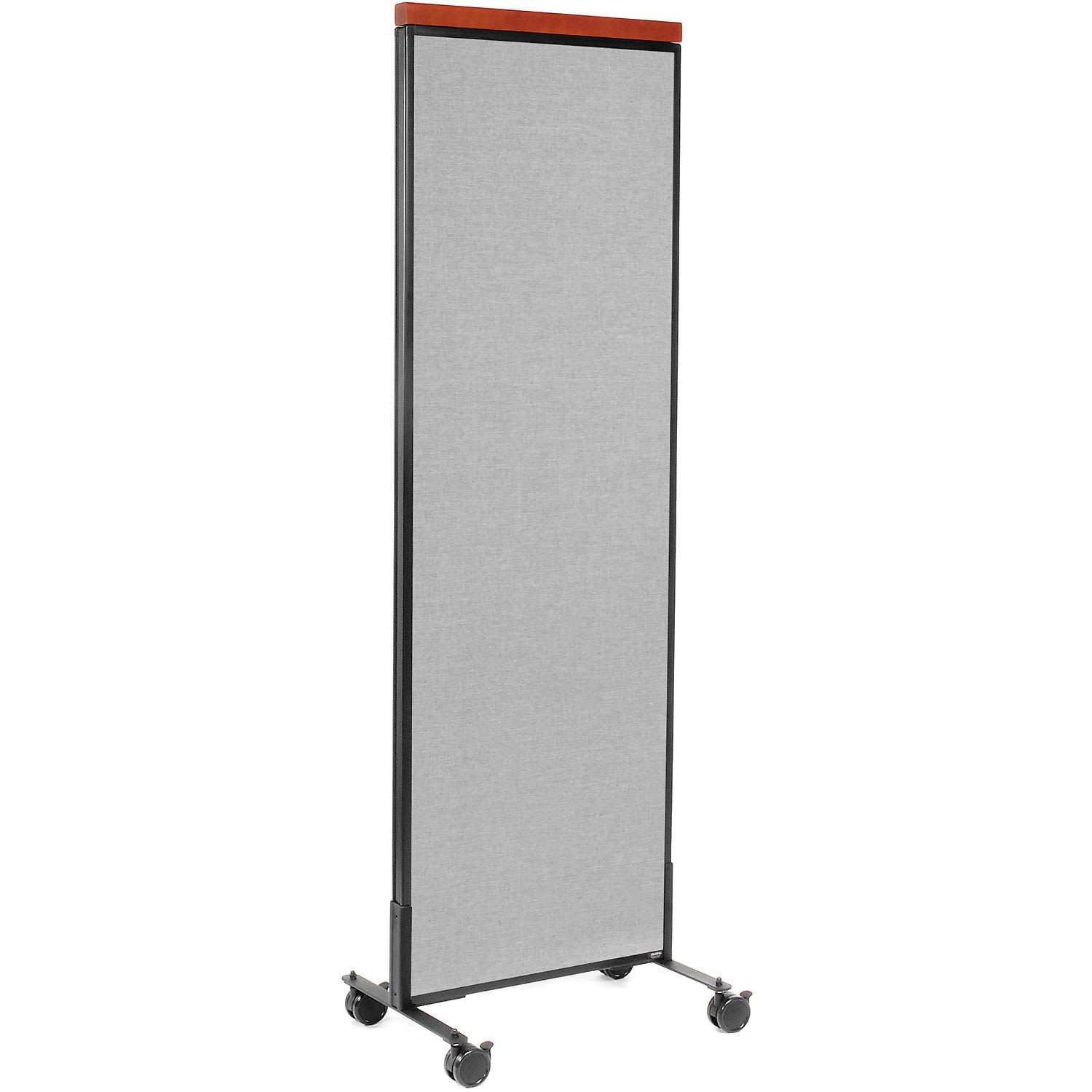 Global Industrial 695791MGY 24-14-inW x 100-12-inH Deluxe Mobile Office Partition Panel Gray