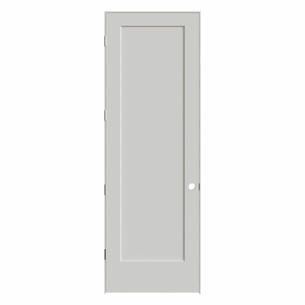 Masonite 642326 32-in x 96-in Primed Hollow Core 1-panel Left Hand Molded Composite Single Prehung Interior Door