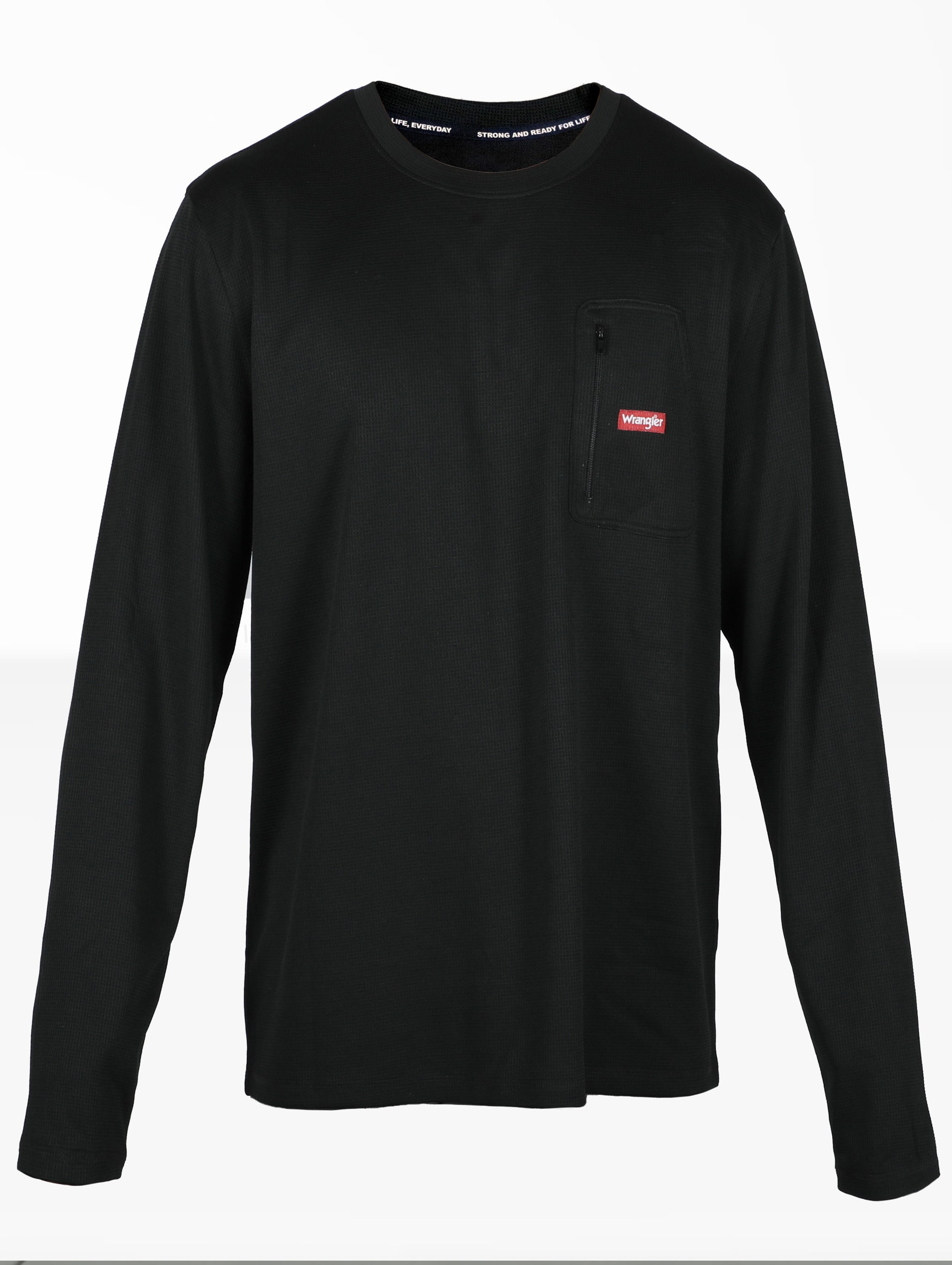 Wrangler Black Polyester Thermal Shirt (Medium) in the Thermals department  at 