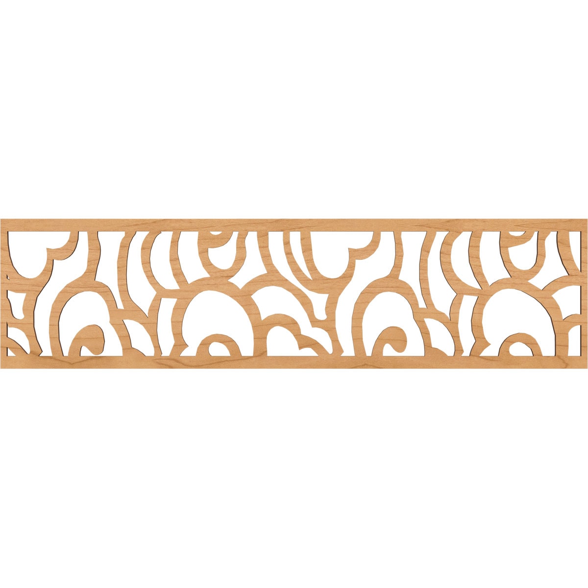Ekena Millwork MLDB12X47SPFMA Springfield Fretwork Flat Trim 12-in x 3.92-ft Maple Brown Unfinished 2156955 Pierced Wall Panel Moulding