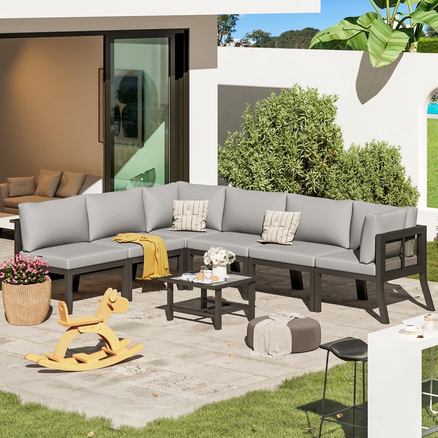 AECOJOY 16317GY-LS01 Patio-Sofas-Daybeds - View #2