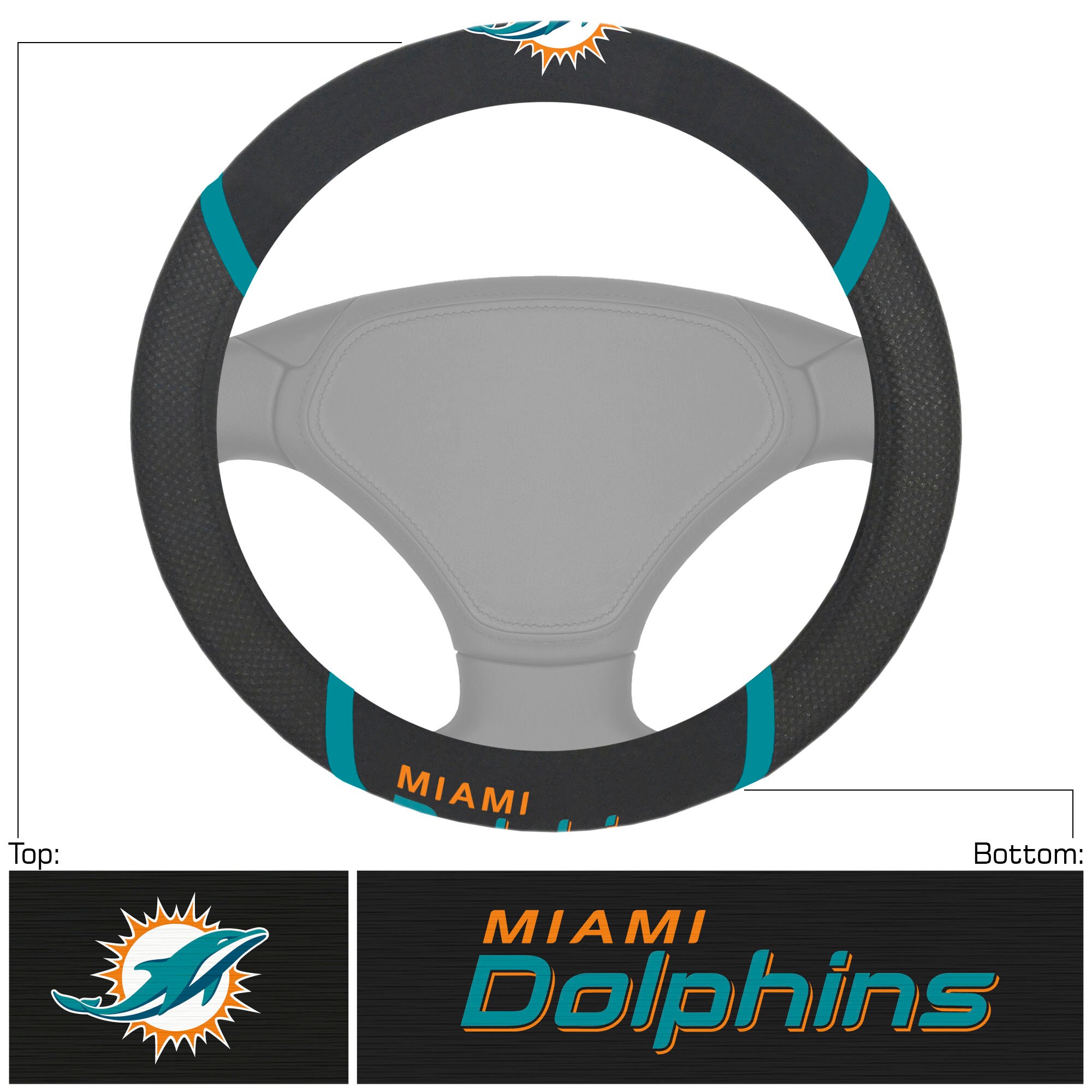 Miami Dolphins Universal Auto Sun Shade