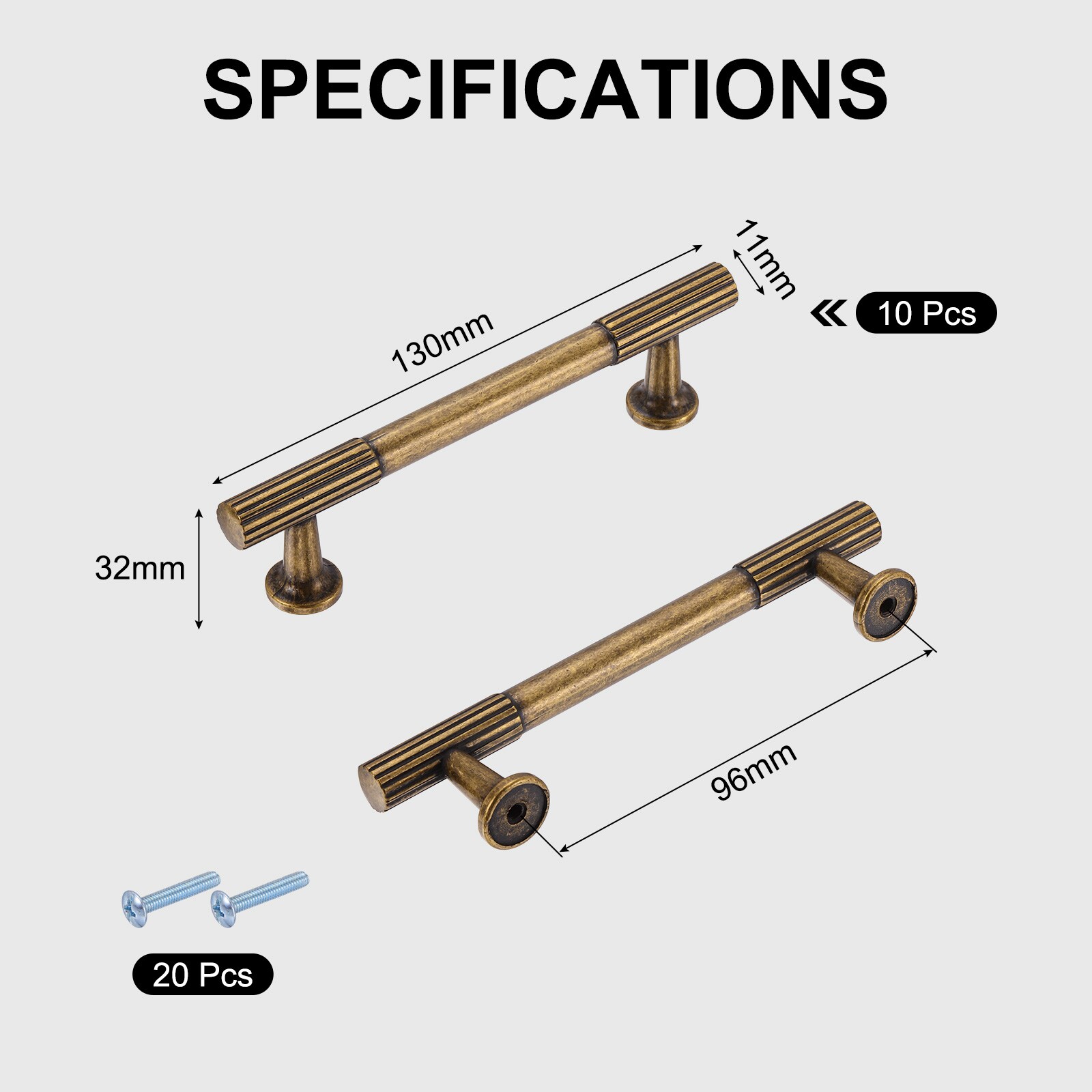 Unique Bargains S26081000UX6271 Cabinet-Pulls - View #2