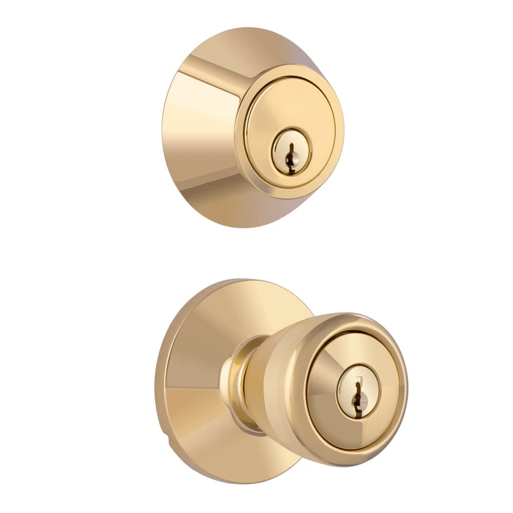 Miseno  MLK2010 Buchanan Tulip Single Cylinder Keyed Entry Door Knob Set with Deadbolt