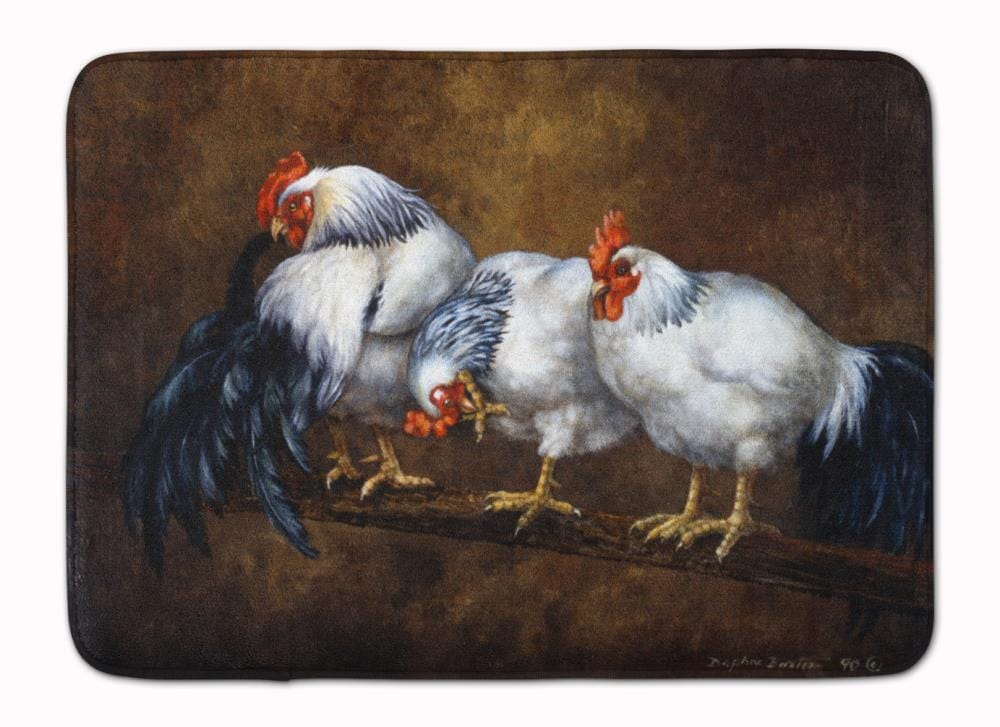 Caroline's Treasures BDBA0081RUG 27-in x 19-in Multiple Colors/Finishes Microfiber Memory Foam Bath Mat