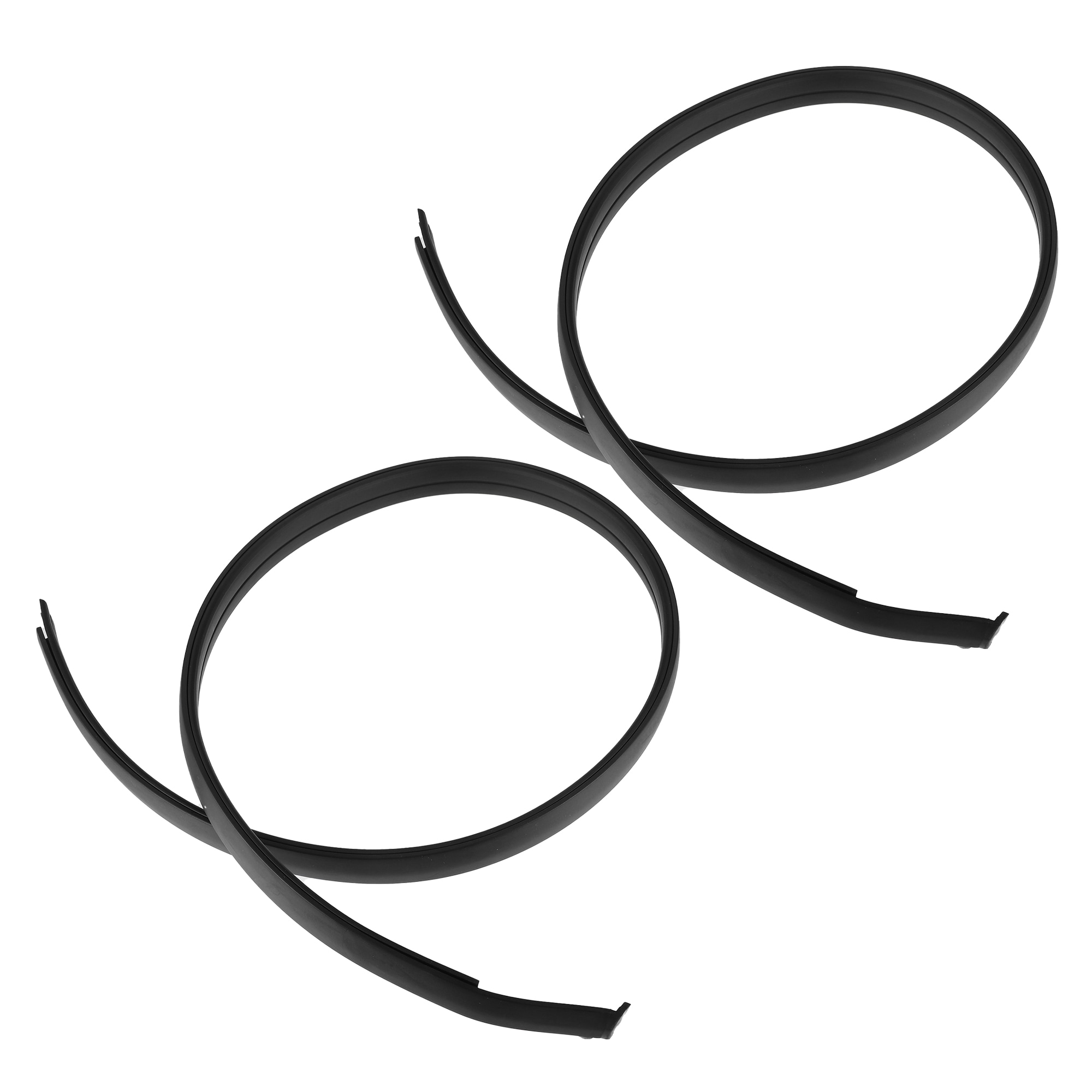 Unique Bargains Roof Drip Weatherstrip for Toyota Tundra Double Cab 2007-2021 Rubber No.755520C050/755510C050 Left Right Side Roof Top Trim Black 1pair