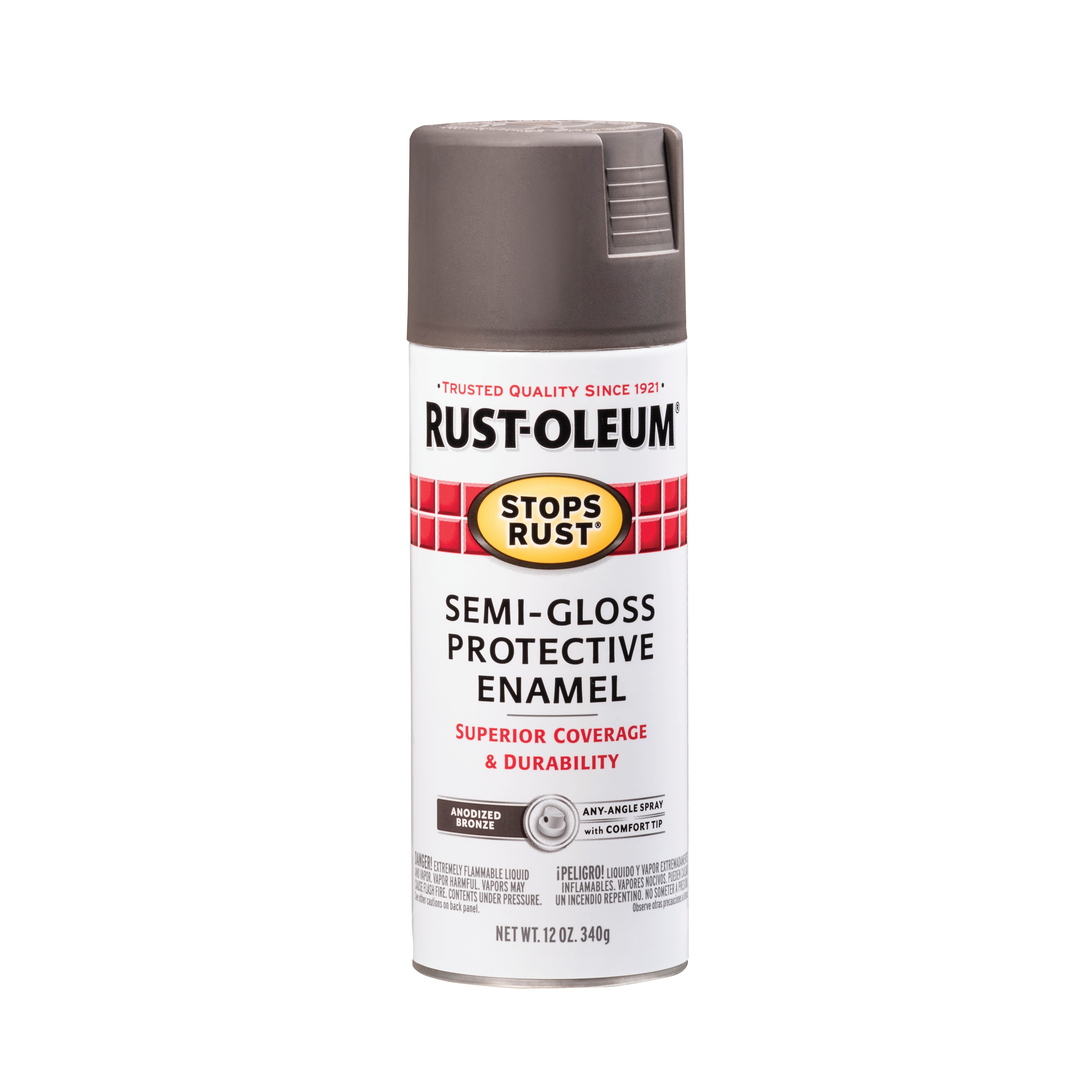 Rust-Oleum Stops Rust Semi-gloss Anodized Bronze Spray Paint (NET WT.  12-oz) in the Spray Paint department at