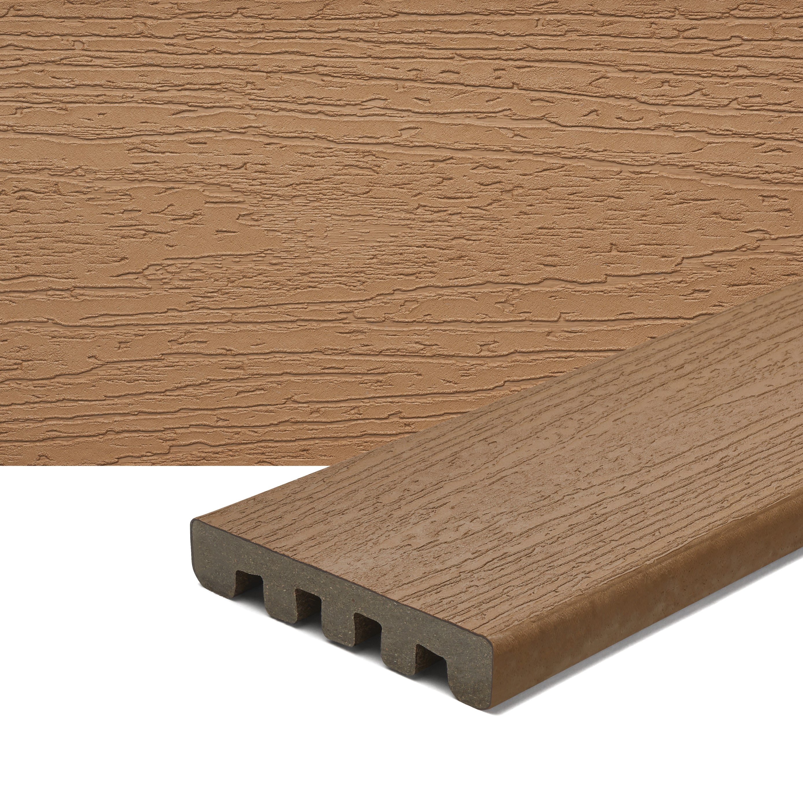 Trex BD010616E2S01 Enhance Basics 1-in x 6-in x 16-ft Beach Dune Square Composite Deck board