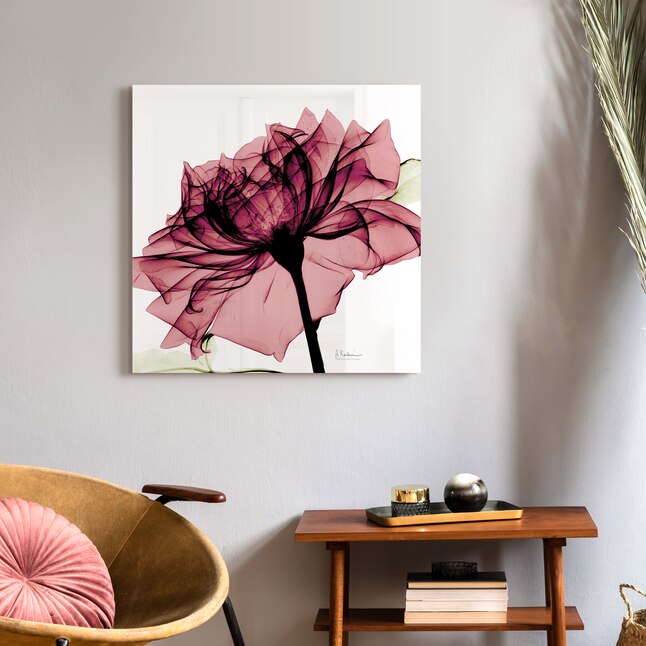 Empire Art Direct 24-in H x 24-in W Floral Glass Print at Lowes.com