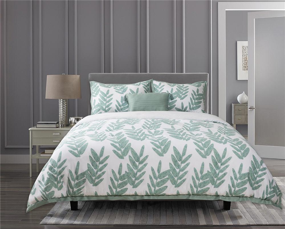 Suite Retreat 4 Piece Teal Blue Green, California King Bed Sheet And Comforter Set