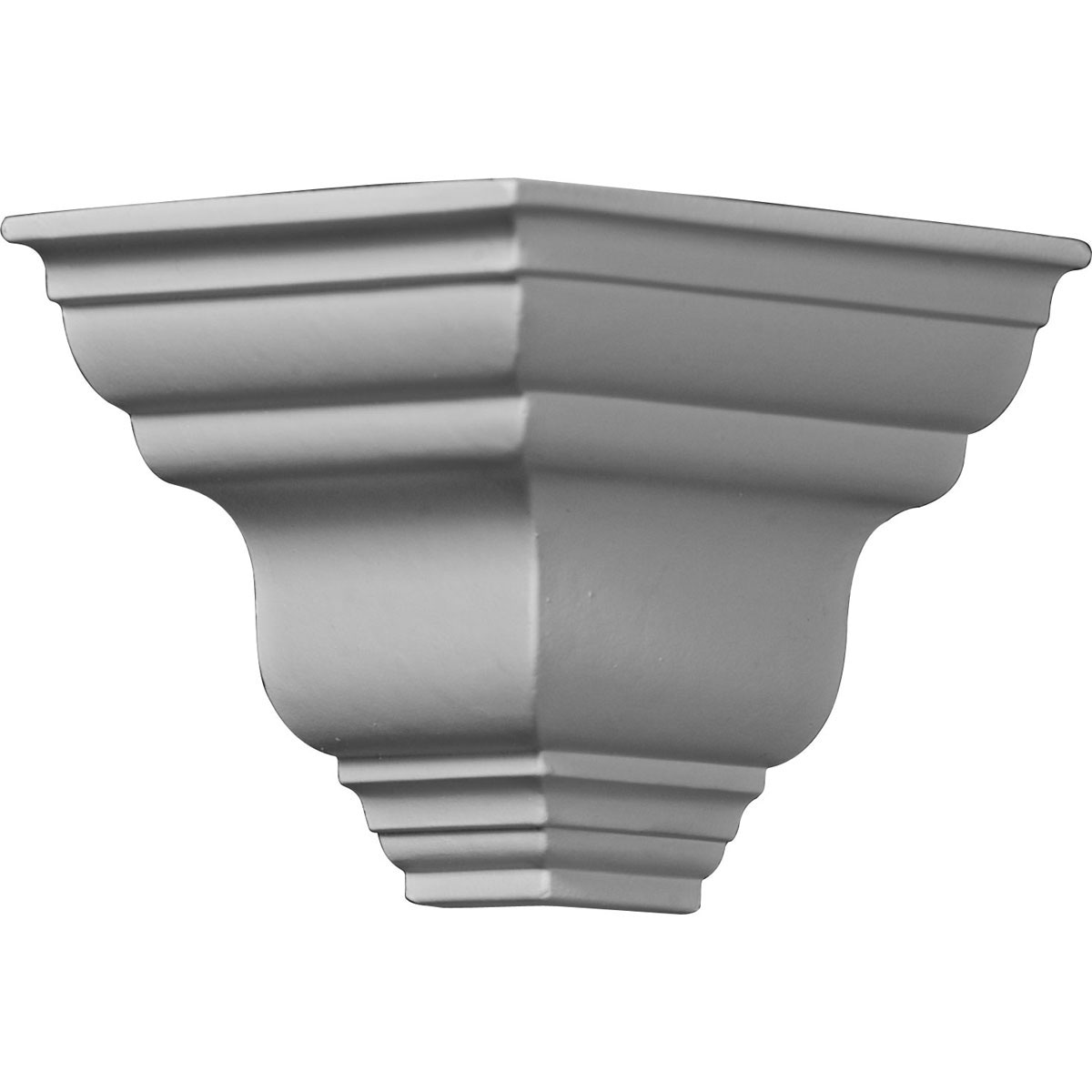 Ekena Millwork MOC03X03DU Dublin 3-7/8-in x 3-7/8-in Interior Primed Polyurethane Traditional 205370 Outside corner Crown Moulding Block