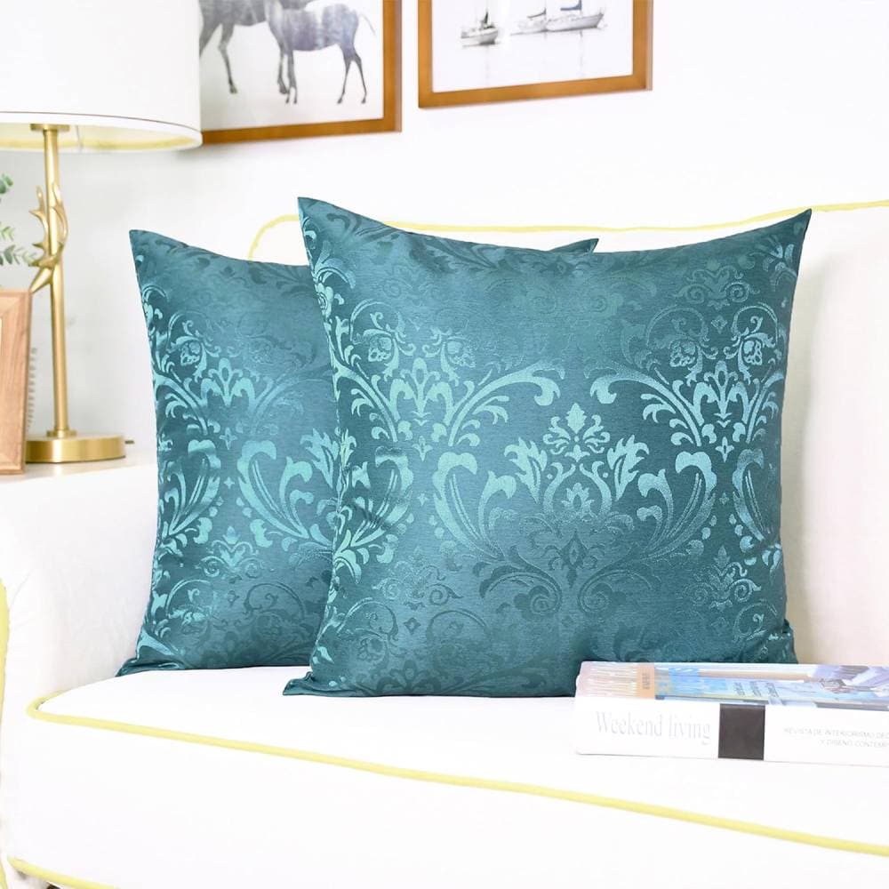 Shiverstitch Fabrications 2-Piece Floral Damask Throw Pillow Cases