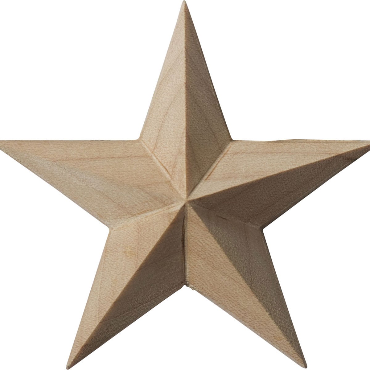 Ekena Millwork ROS02X02GLAL Galveston Star 2.75-Inches W x 2.75-Inches H Unfinished Applique