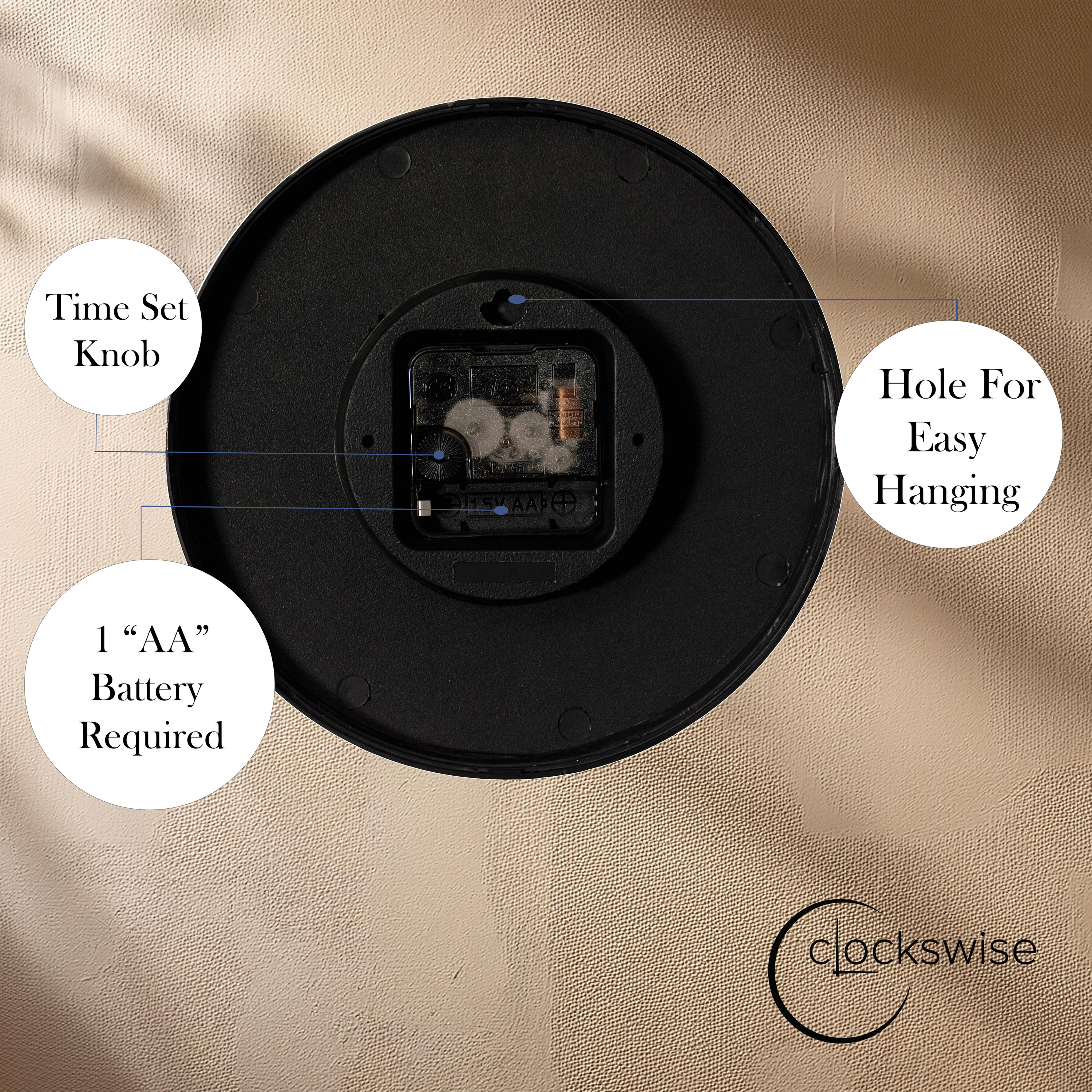 Clockswise QI004744.SI.10 Indoor-Outdoor-Clocks - View #5