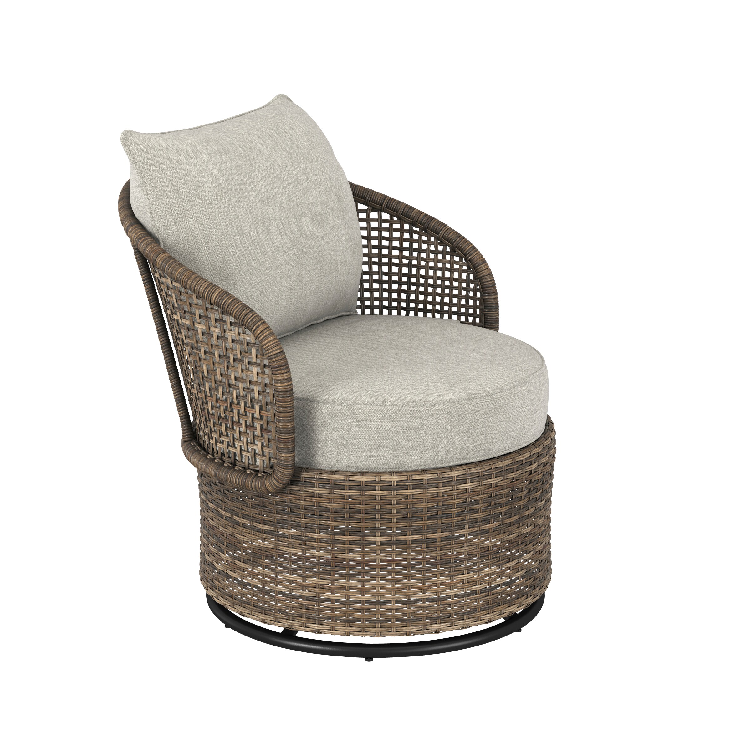 Origin 21 Westerly 3-Piece Wicker Patio Conversation Set With Gray ...