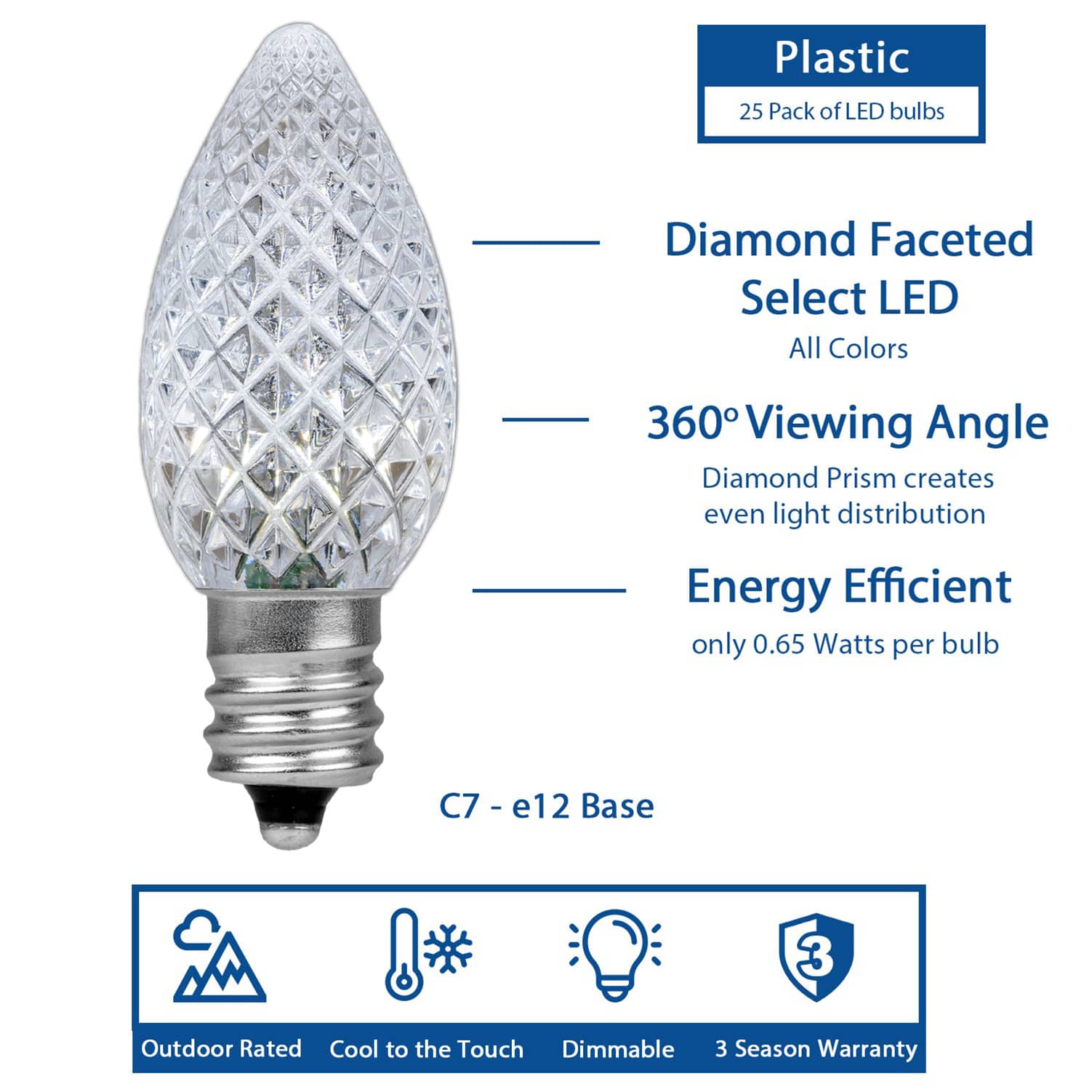 Novelty Lights LED-C7-DF-PW Patio-String-Lights - View #2