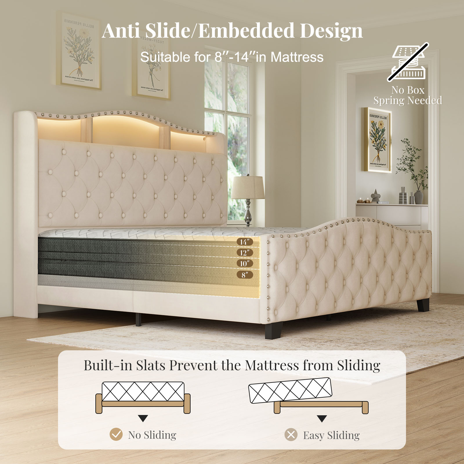 Belffin E08-A01010H Bed-Risers - View #6