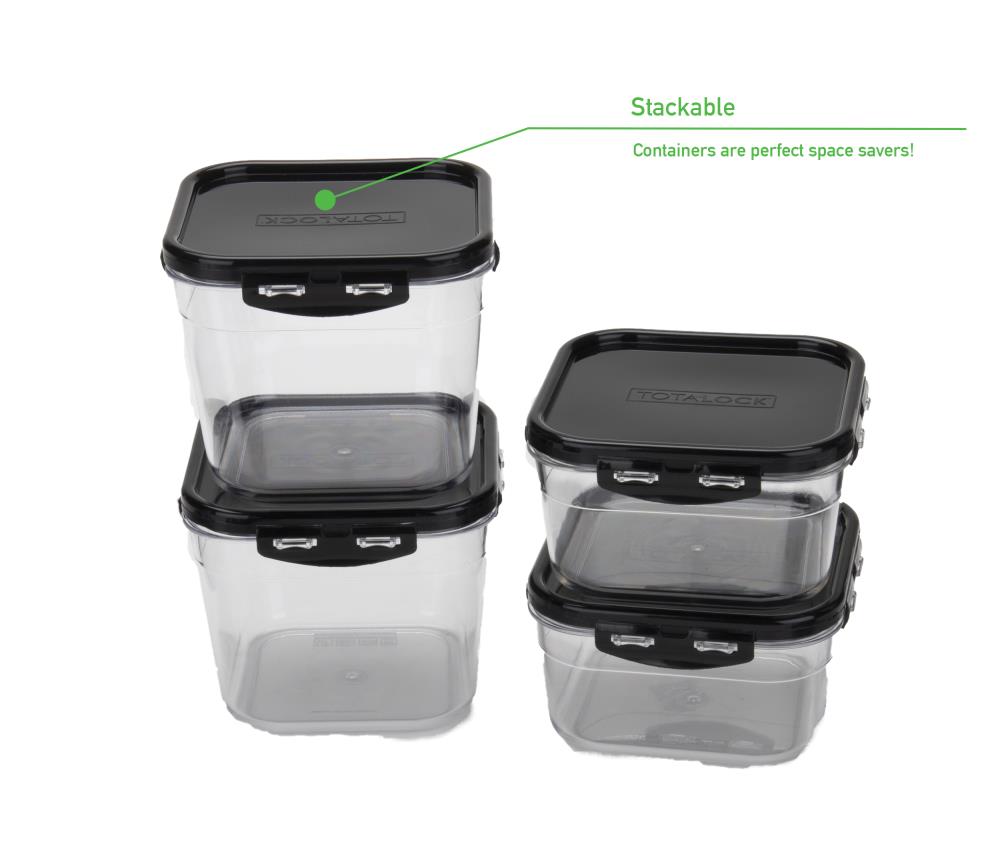 Rubbermaid Lock-its Modular Canisters, 5.25 Cups