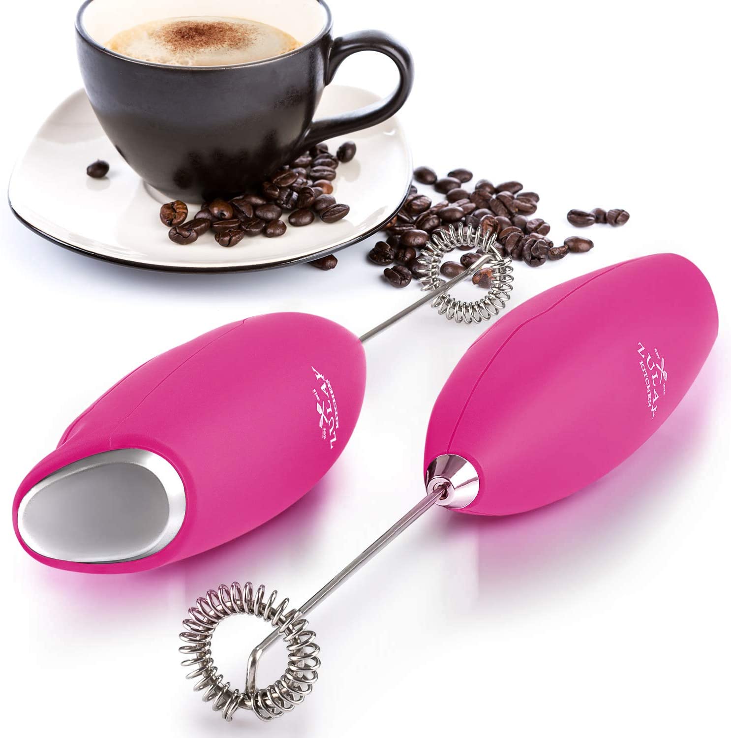 Zulay Kitchen Milk Frother - Plastic Coffee Maker Accessory for Whisking,  Tea, and Protein Powder - Easy to Clean and Store - Durable Metal Stand in  the Coffee Maker Accessories department at