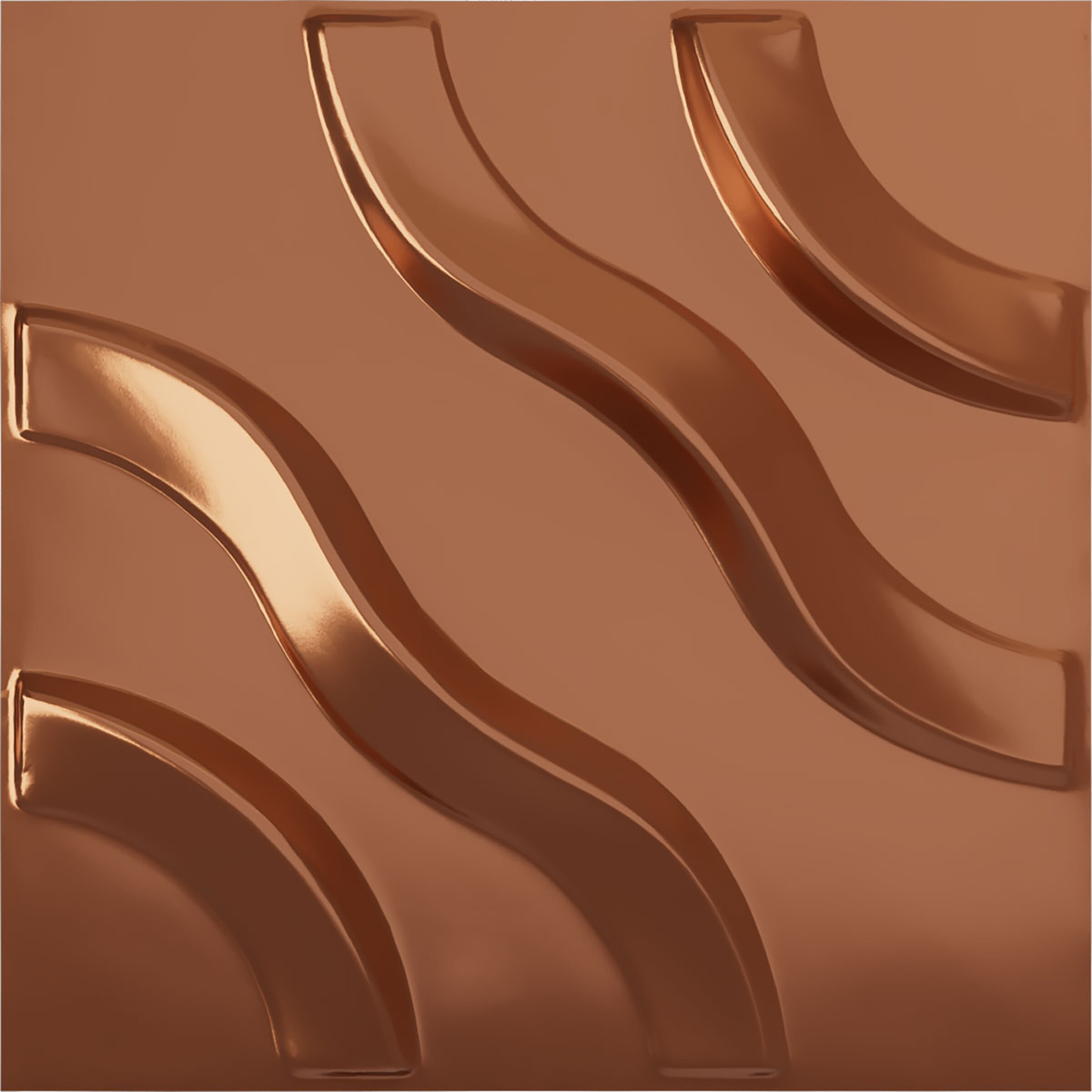 Ekena Millwork WP12X12LABCO 11-7/8-in x 11-7/8-in Embossed Paintable/Stainable Copper PVC Wall Panel ( 0.98-sq ft )
