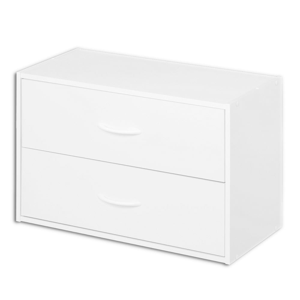 ClosetMaid 1566 Stackable 2-Drawer Horizontal Organizer, White