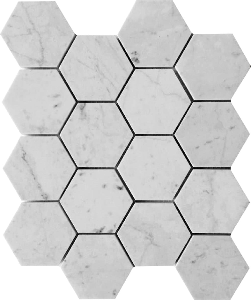 Apollo Tile Heritage White 12-in x 12-in Honed Natural Stone Marble Hexagon Floor and Wall Tile (4.49-sq. ft/ Carton)