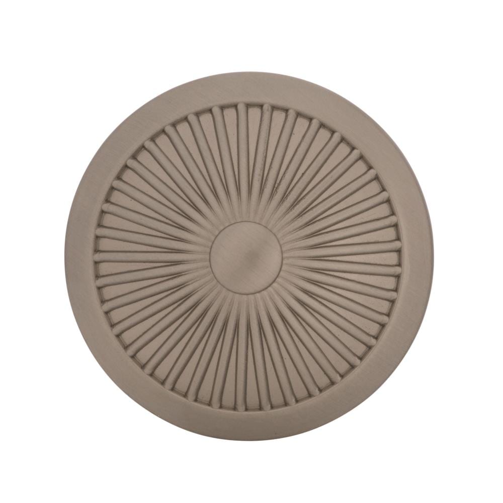 Satin Nickel Round Cabinet Knob with Mounting Hardware