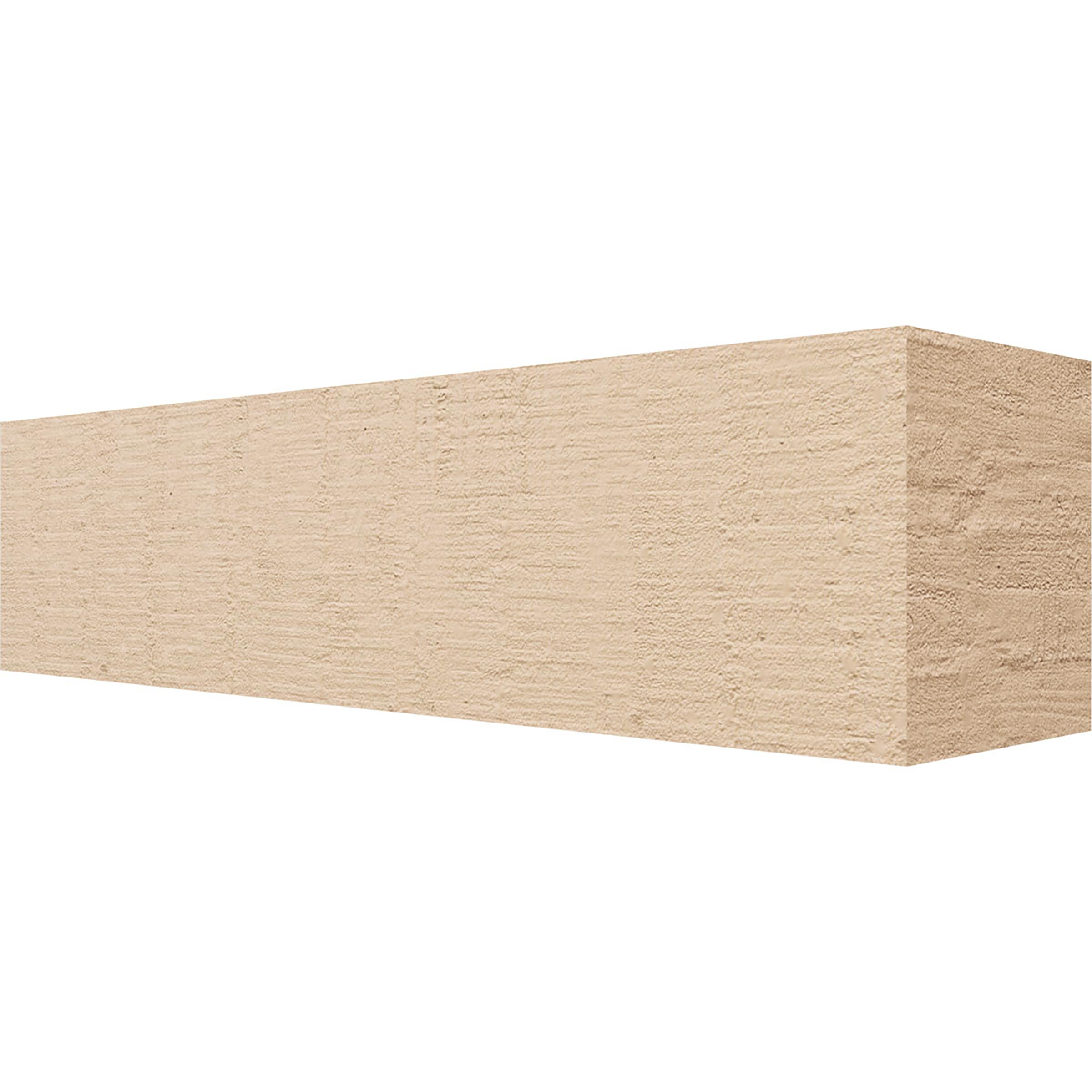 Ekena Millwork RFTU06X06X24BLKRCPR Block Woodgrain 6-in X 6-in X 24-in Brown Urethane Standard bracket