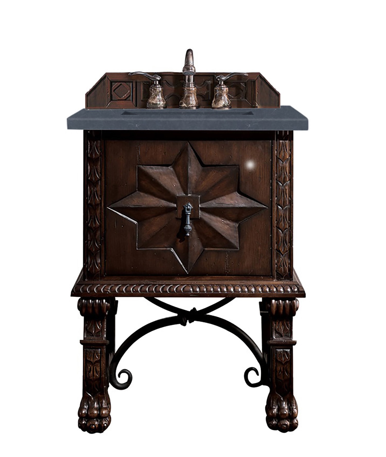 James Martin Vanities Balmoral 26-in Antique Walnut Undermount