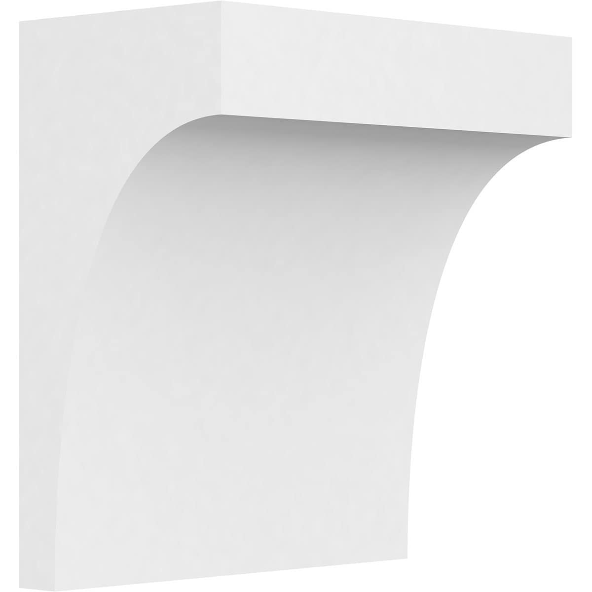 Ekena Millwork CORP07X04X08STO 7-in x 4-in x 8-in Standard stockport Unfinished White PVC Paintable Corbel