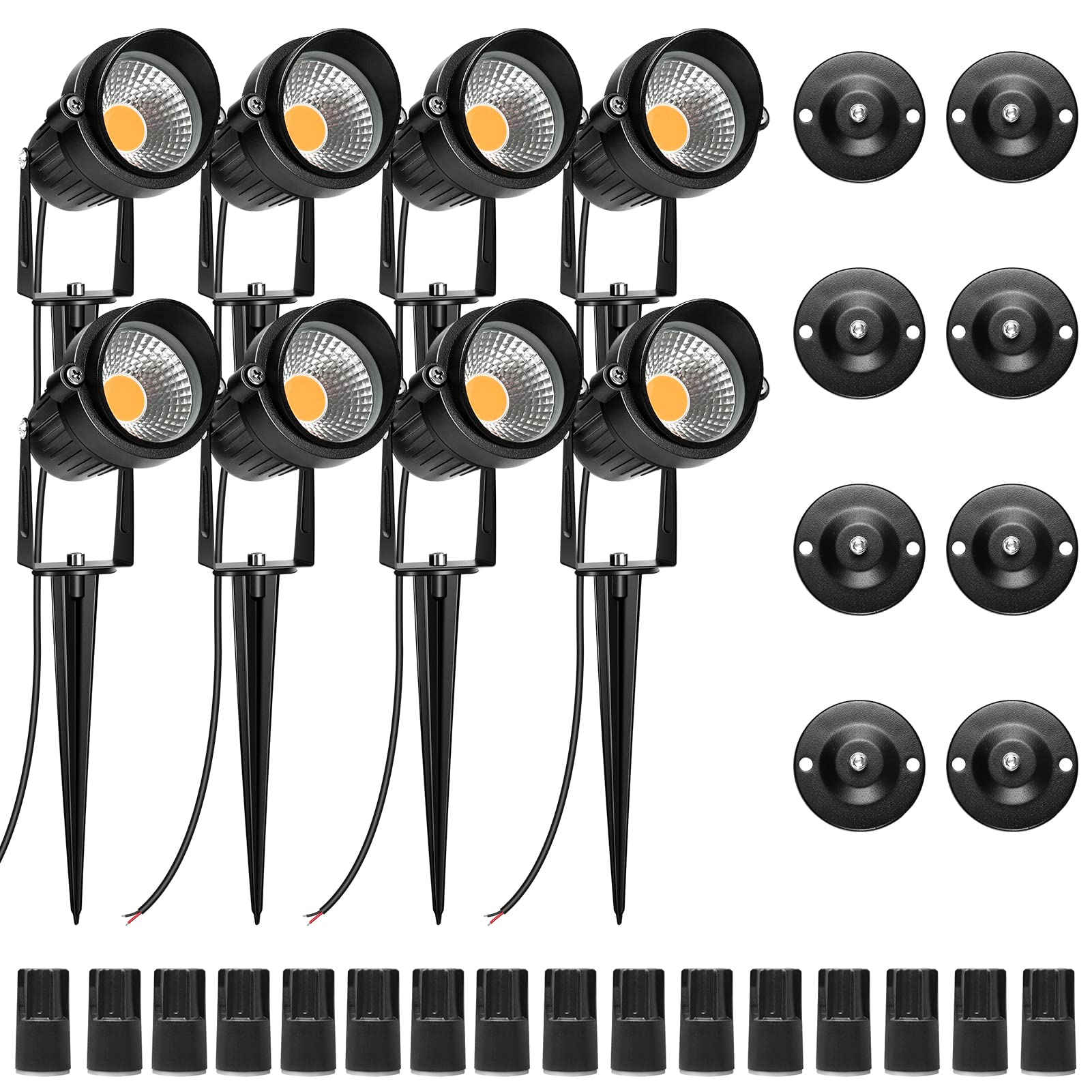 Phewnyzo 5W Low Voltage LED Landscape Lights Warm White 3000K-3500K ...