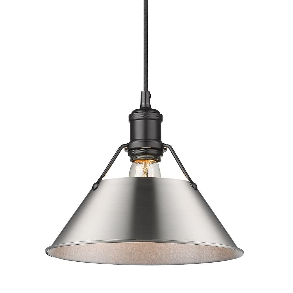 Golden Lighting 3306-M BLK-PW Pendant-Lights - View #2