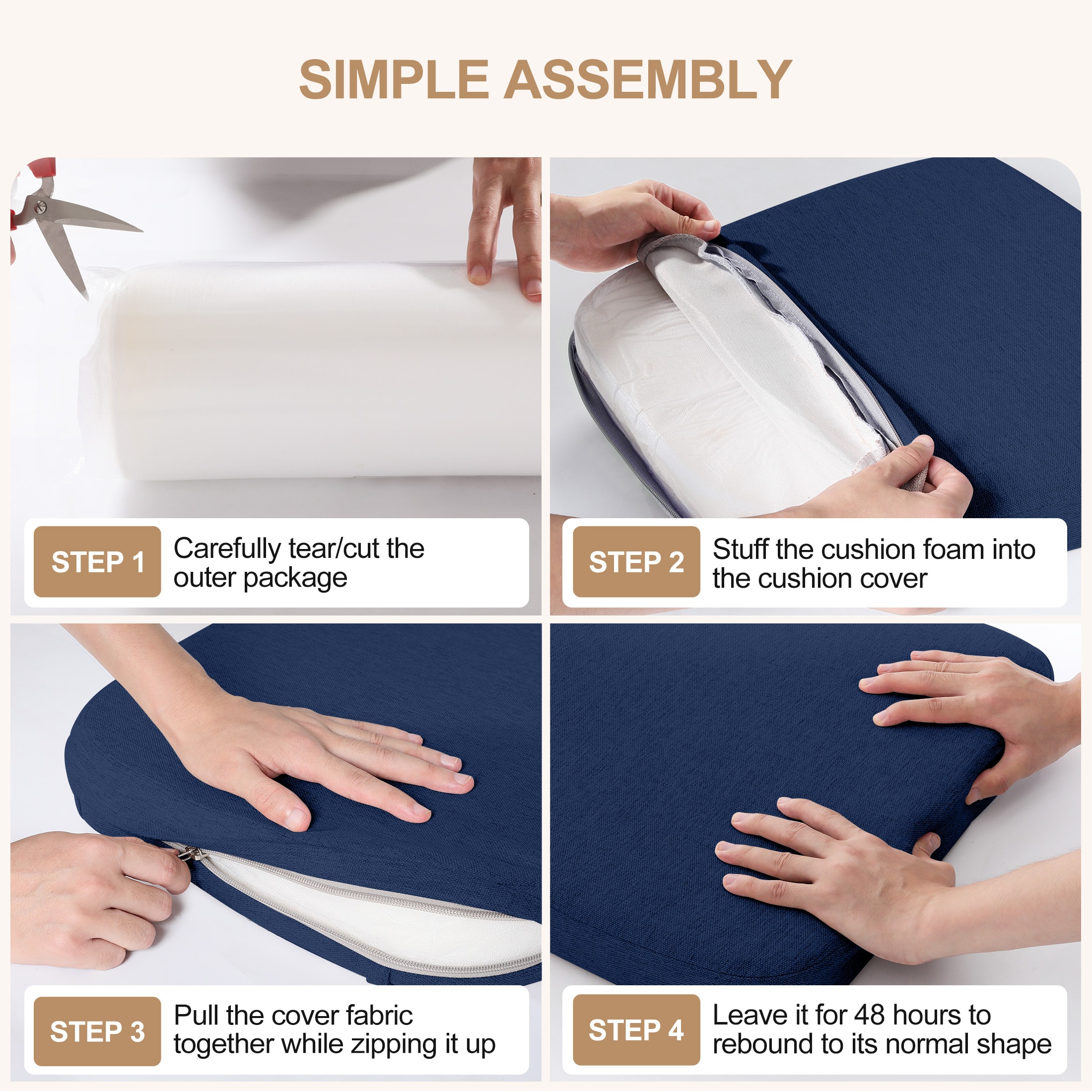 AAAAAcessories LS-DCCLH-SHENLAN-4P Indoor-Chair-Cushions - View #9