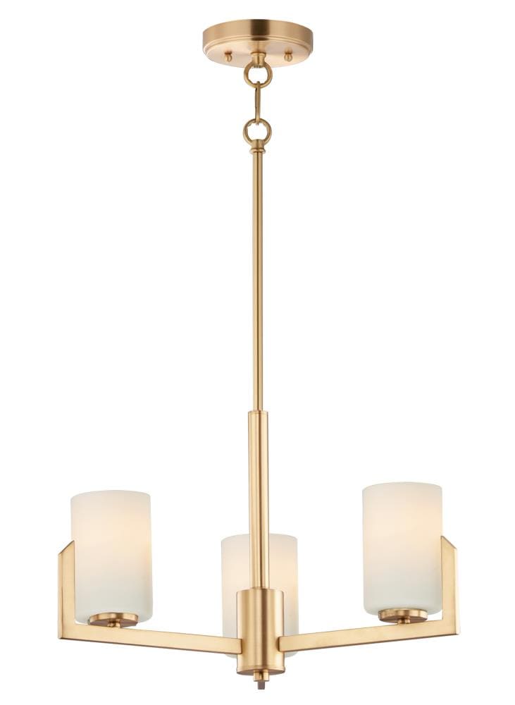 Maxim Lighting Dart 3-light Satin Brass Transitional Dry Rated 