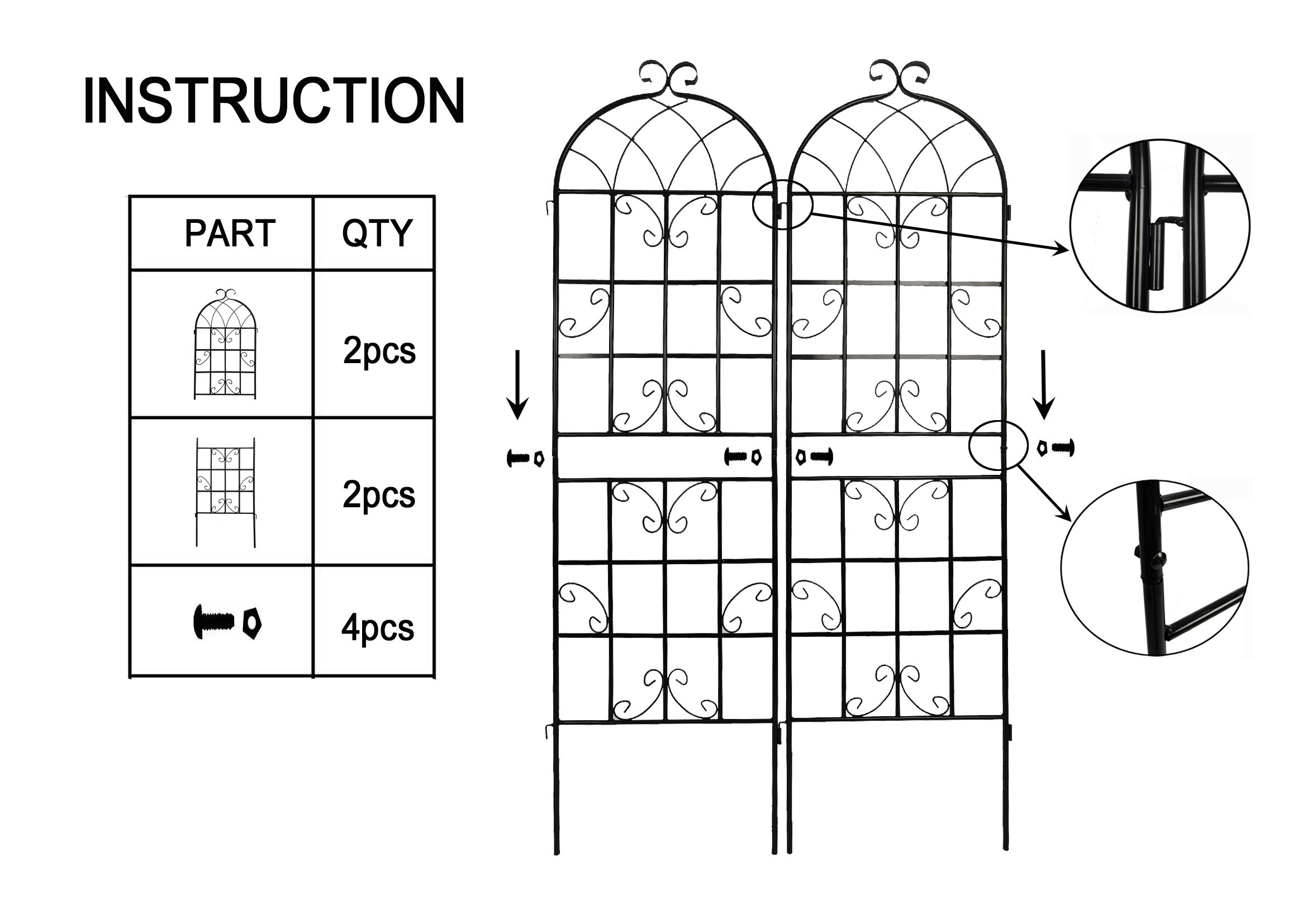 Damerin ZLY-10F Garden-Trellis - View #6