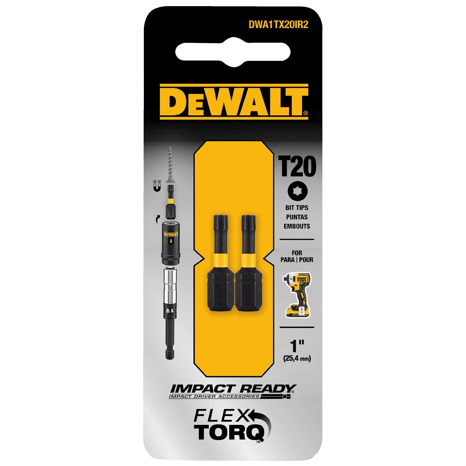 DEWALT DWA1TX20IR2-Z Impact-Screwdriving-Bits - View #2