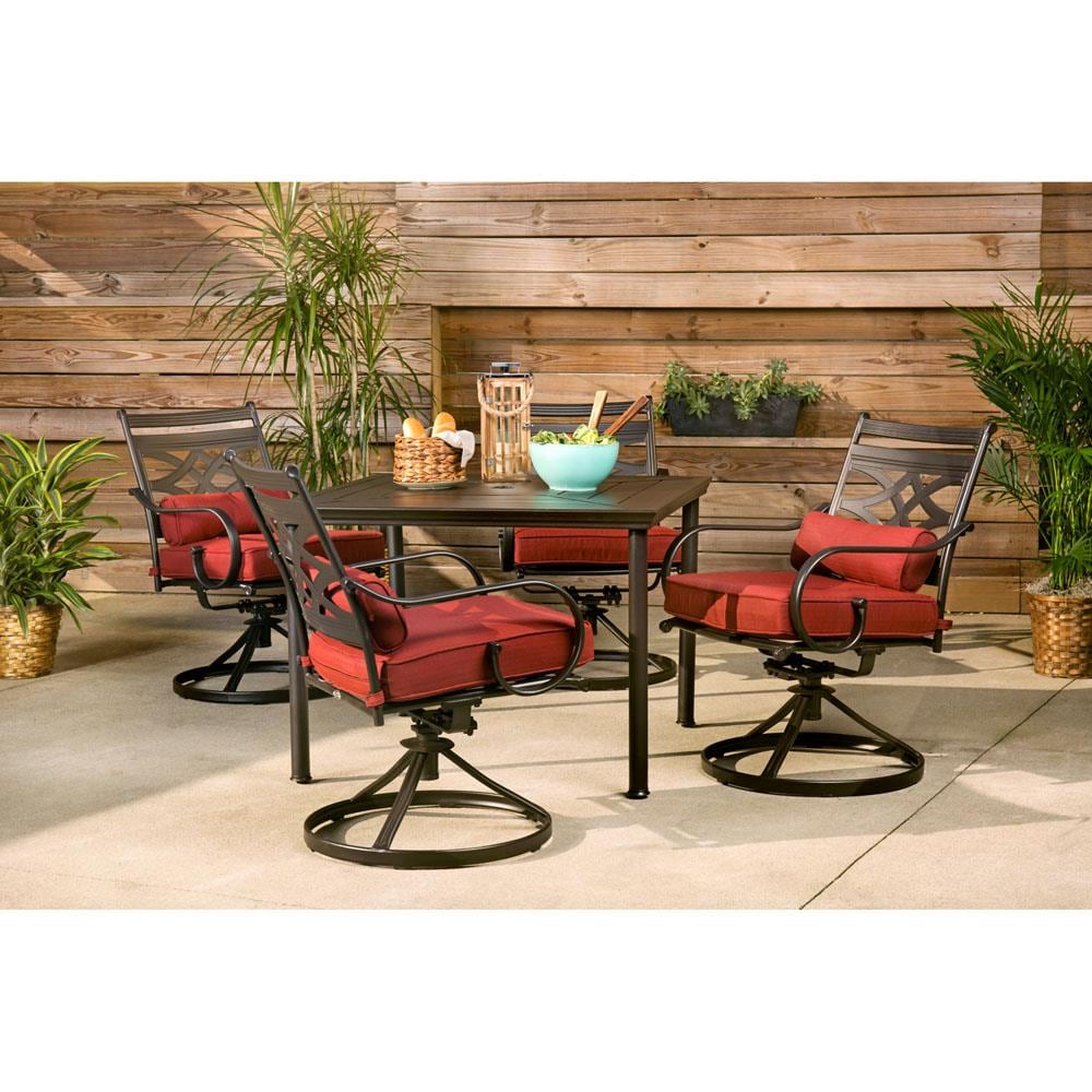 Hanover MCLRDN5PCSQSW4-CHL Patio-Dining-Sets - View #16