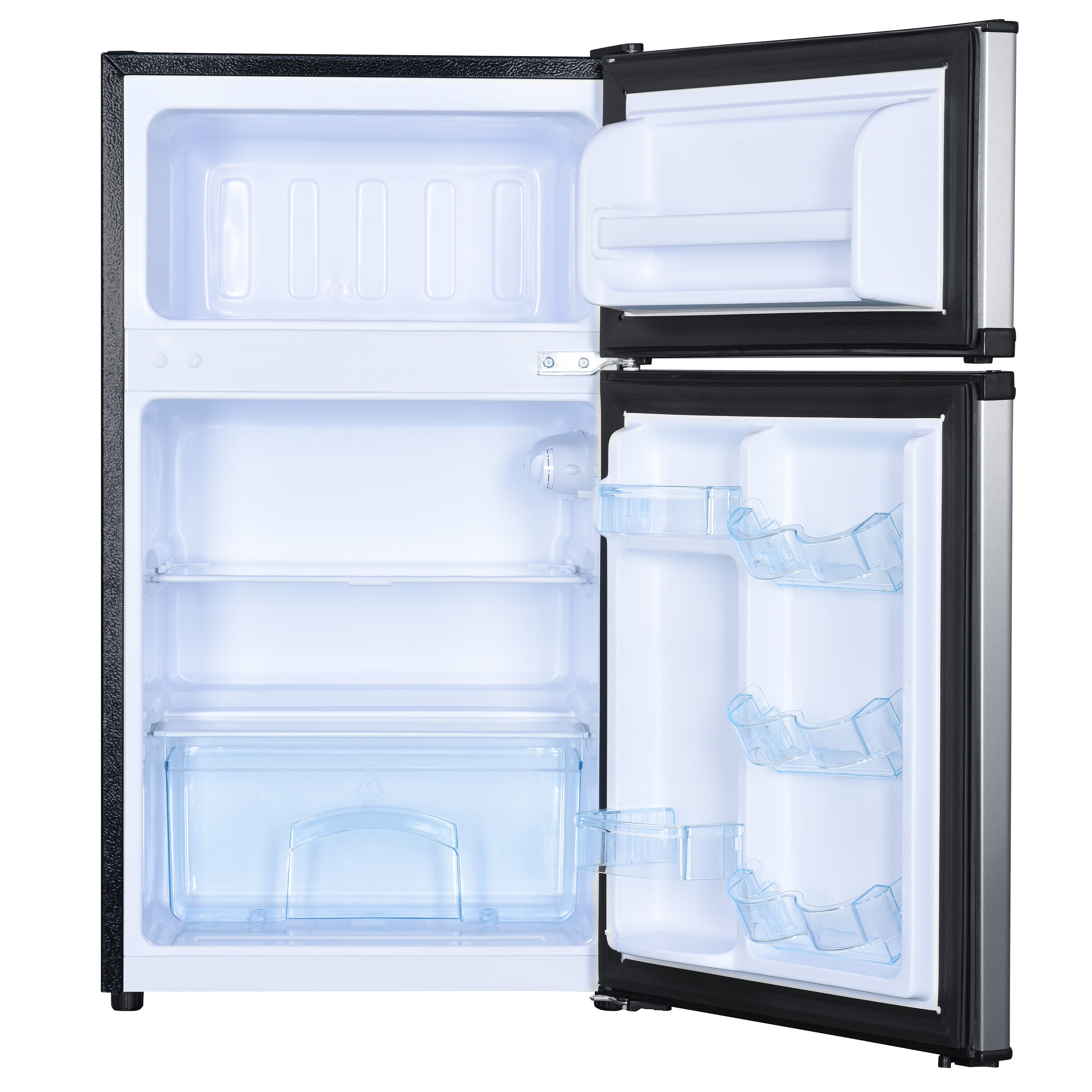 Avanti 3.1 cu ft Black and Stainless Steel Compact Refrigerator