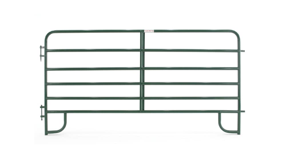 Tarter ECG10T 5-ft H x 10-ft W Powder Over E-coat Steel Corral Flat-top Containment Fence Gate