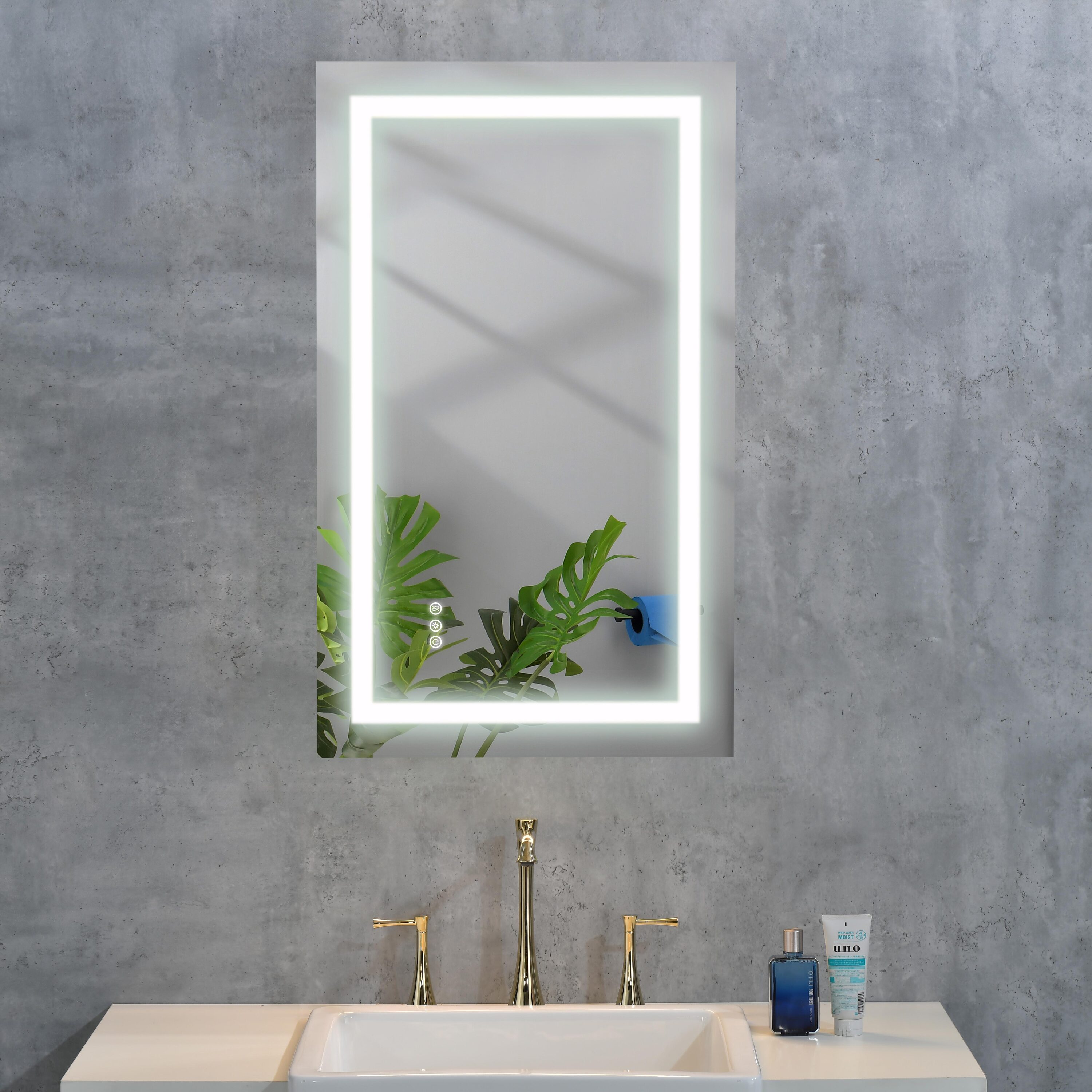 WELLFOR WA-4026-WD Framed-Bath-Mirrors - View #9