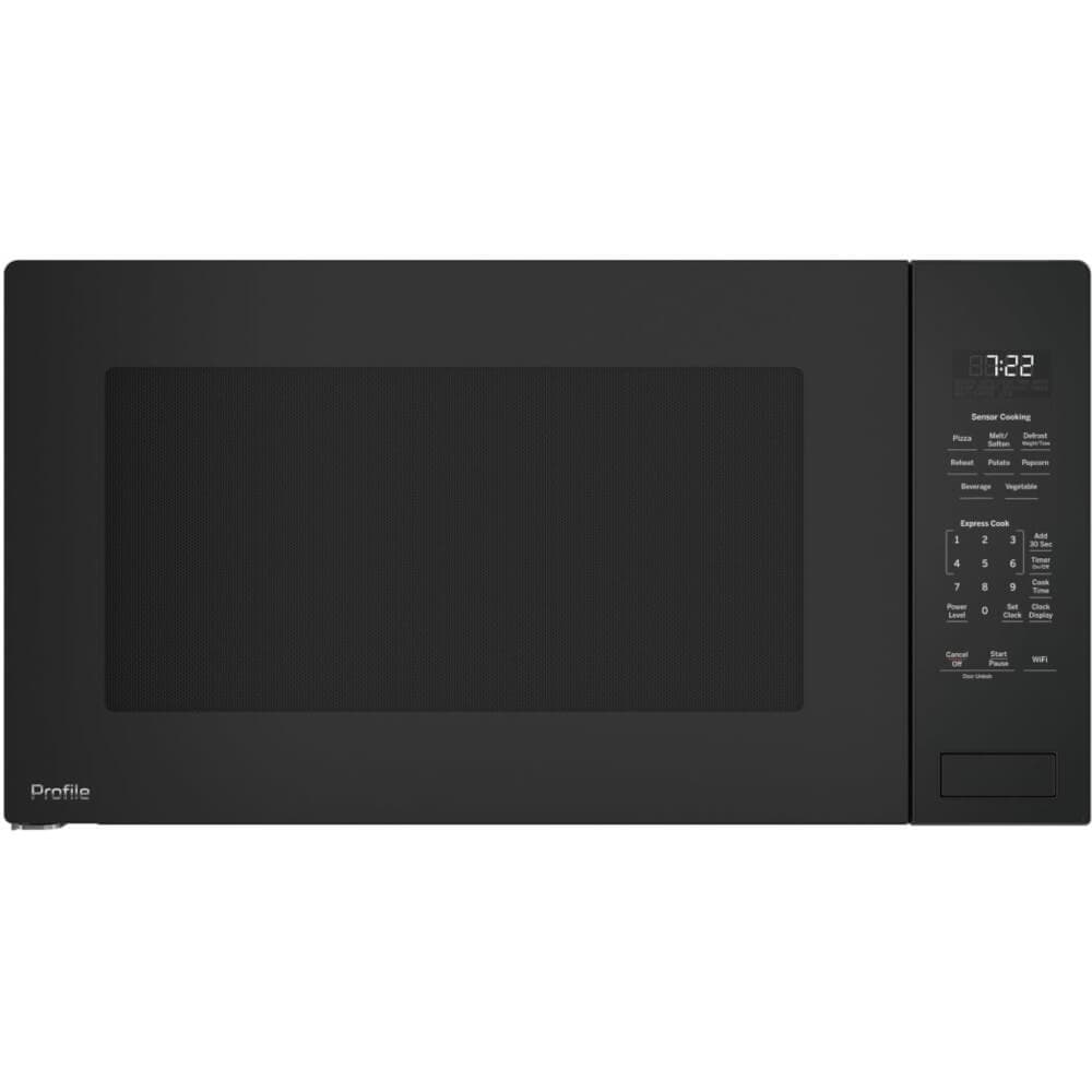 GE PCWK22U1WDD Profile 2.2-cu ft 1100 -Watt 24.1-in Smart Compatible Built-In Microwave with Sensor Cooking Controls ( Gray )