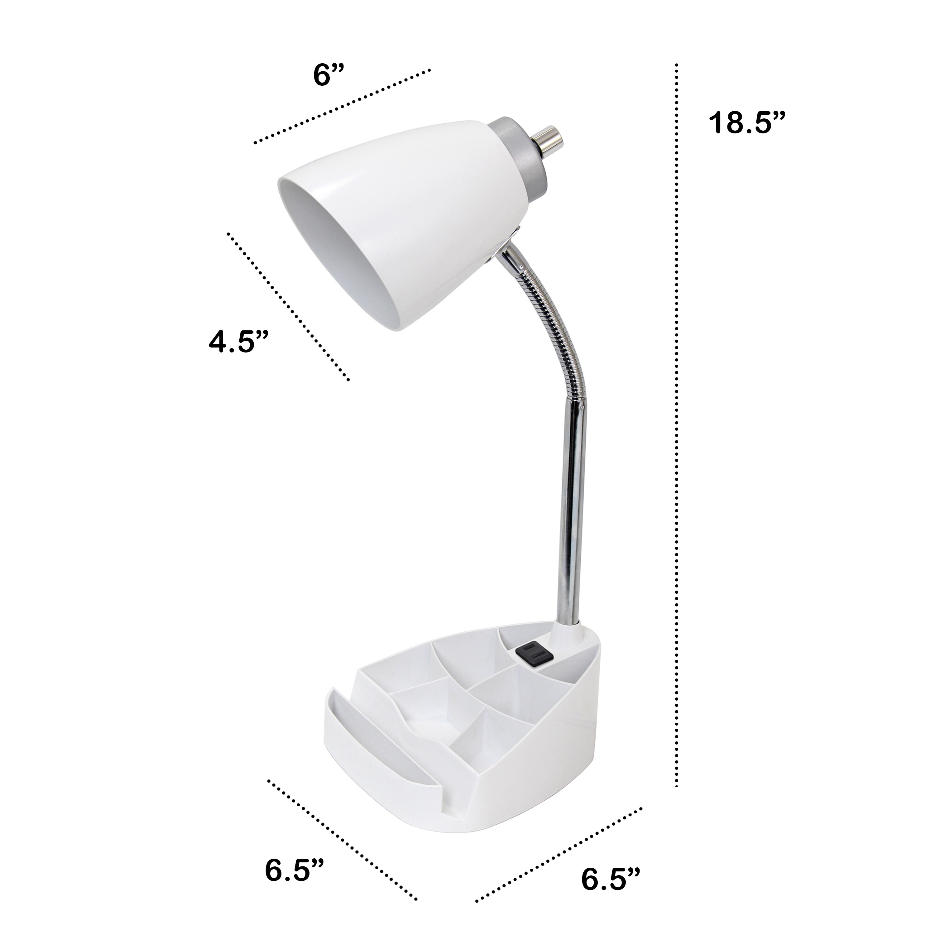Creekwood Home CWD-1005-WH Desk-Table-Lamps - View #3