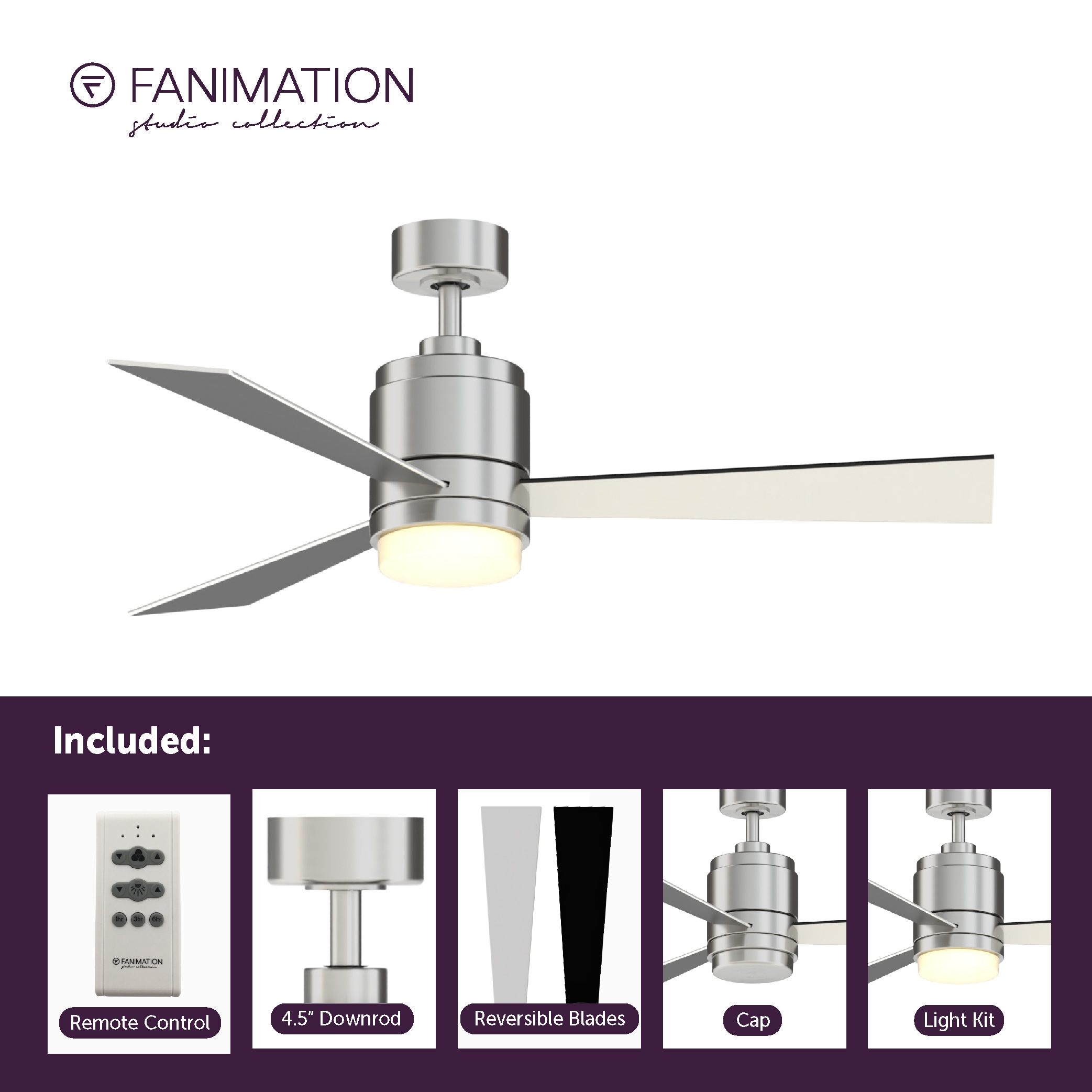 Fanimation Studio Collection LP8277LBN Ceiling-Fans - View #7