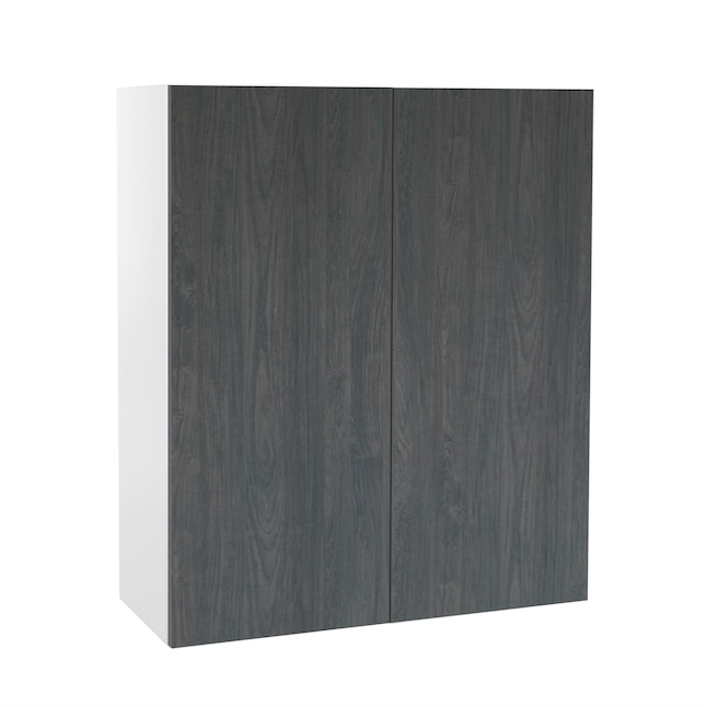 Cambridge 27-in W x 36-in H x 12-in D Carbon Marine Wood Engineered Wood Door Wall Stock Cabinet Cambridge 27-in W x 36-in H x 12-in D Carbon Marine Wood Engineered Wood Door Wall Stock Cabinet