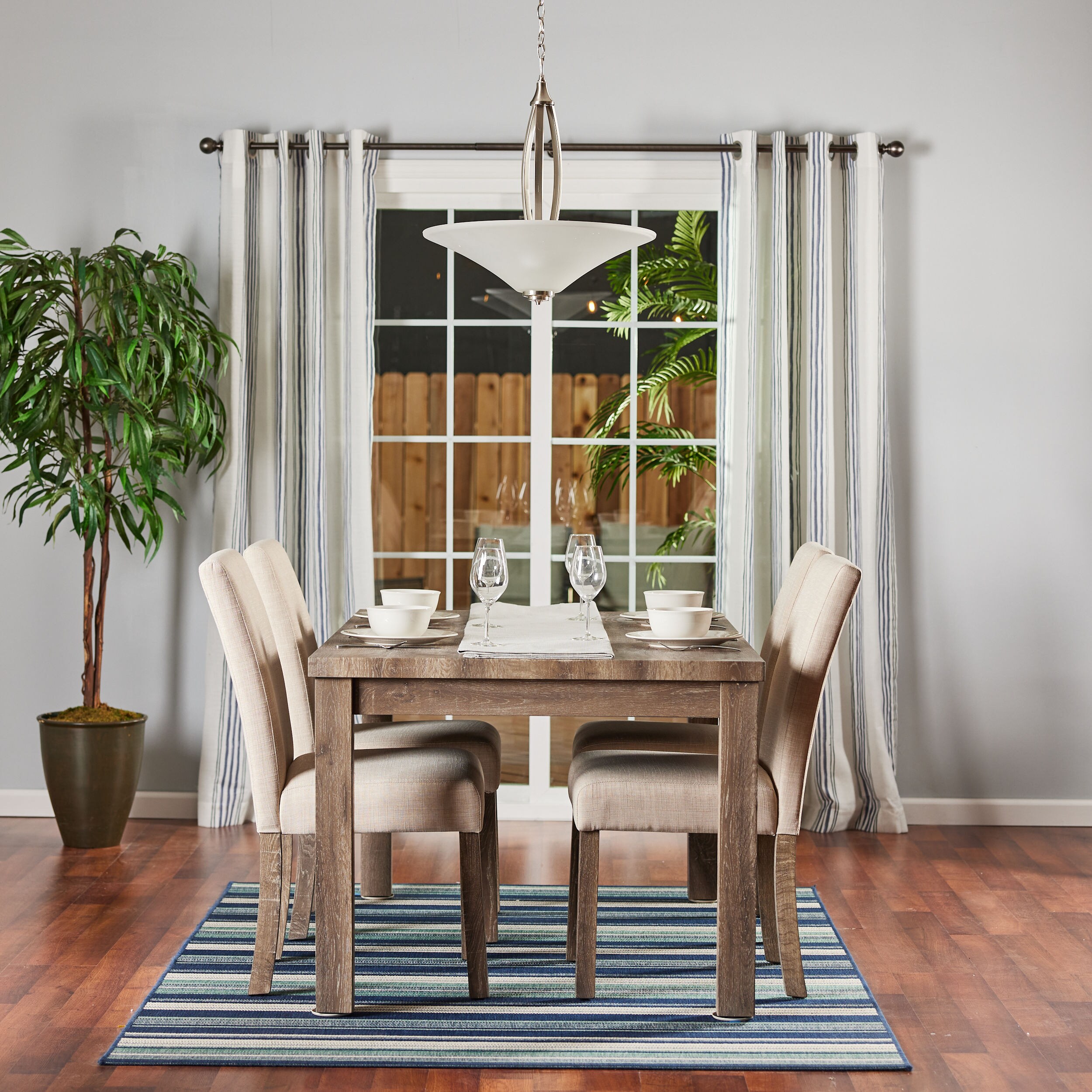 Transitional Metcalf 3-Light Indoor Pendant in Brushed Nickel with Satin Etched Glass