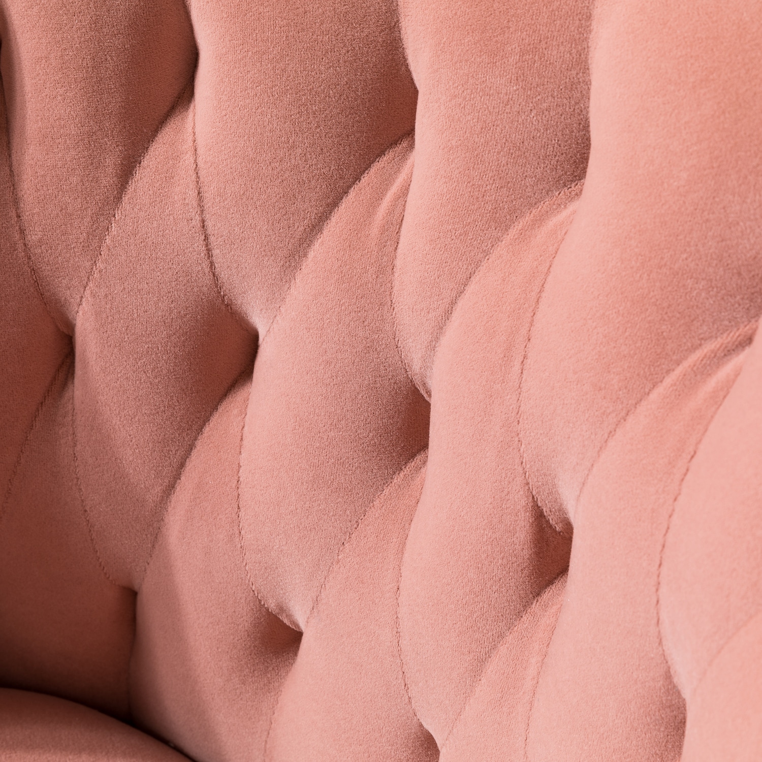 Ergonomic Pink Velvet Swivel Office Chair with Gold Metal Legs
