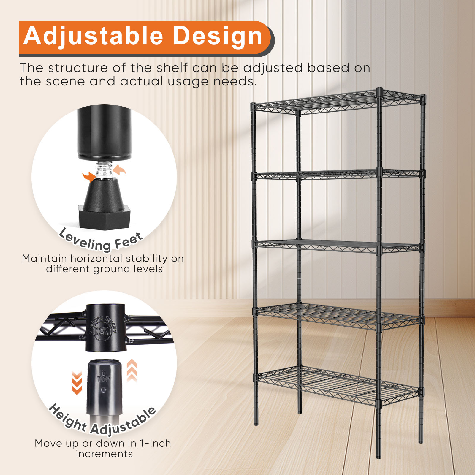 Flynama J-V-34111 Free-Standing-Shelving - View #5