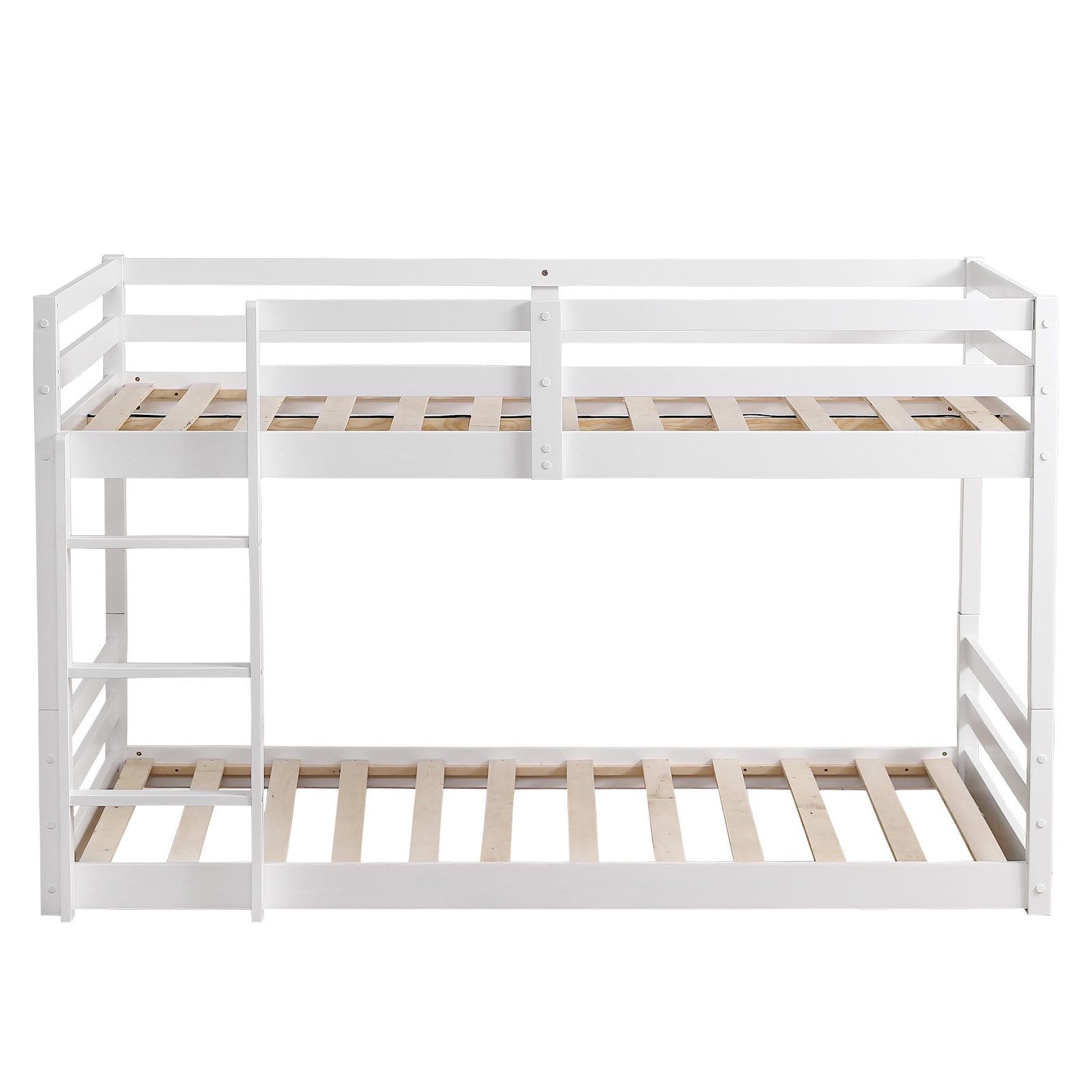Winado LO1G52002304 White Twin Wood Bed frame Bed